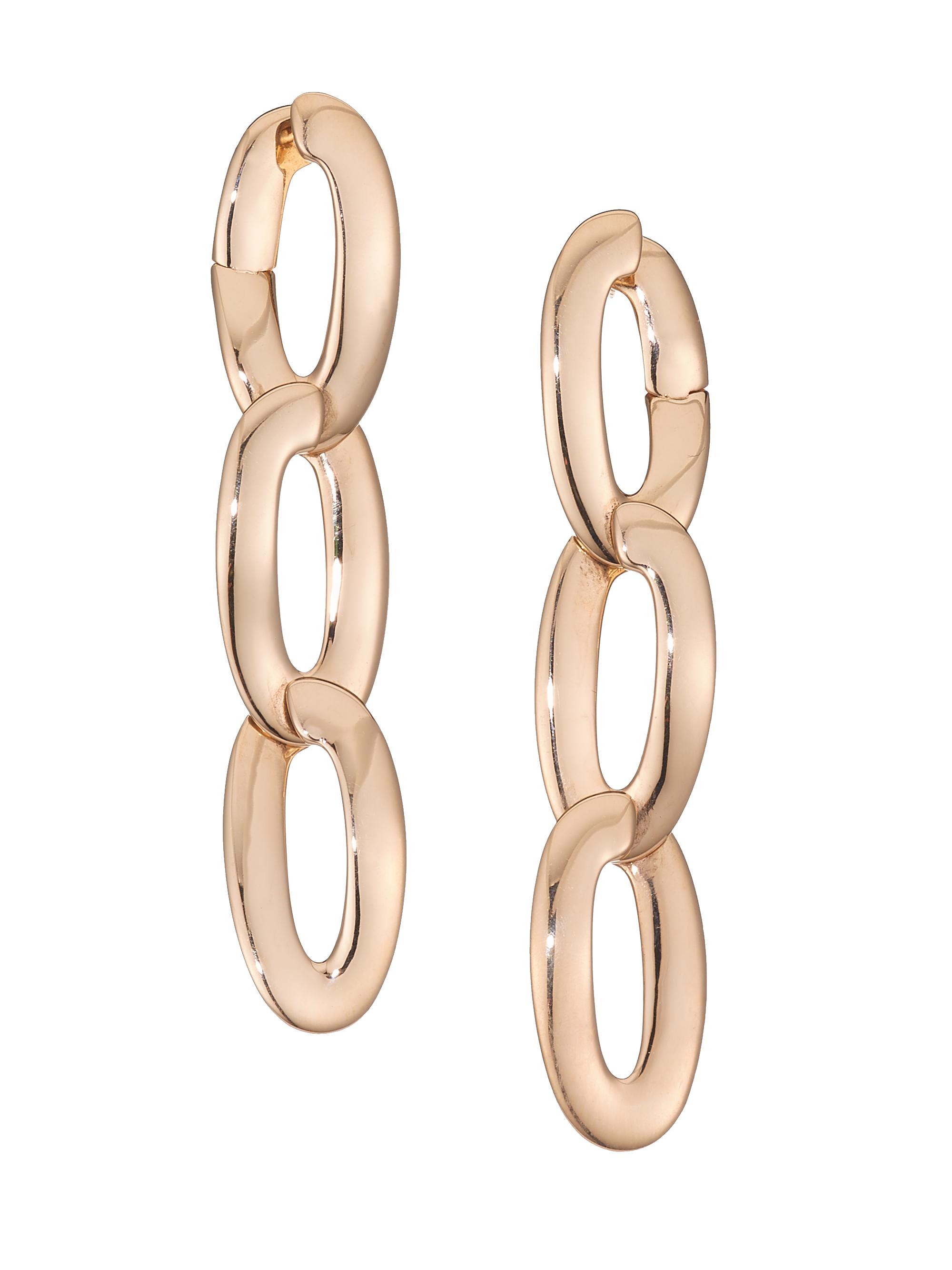 Vhernier Women's Olimpia 18K Rose Gold Link Earrings - Pink Gold