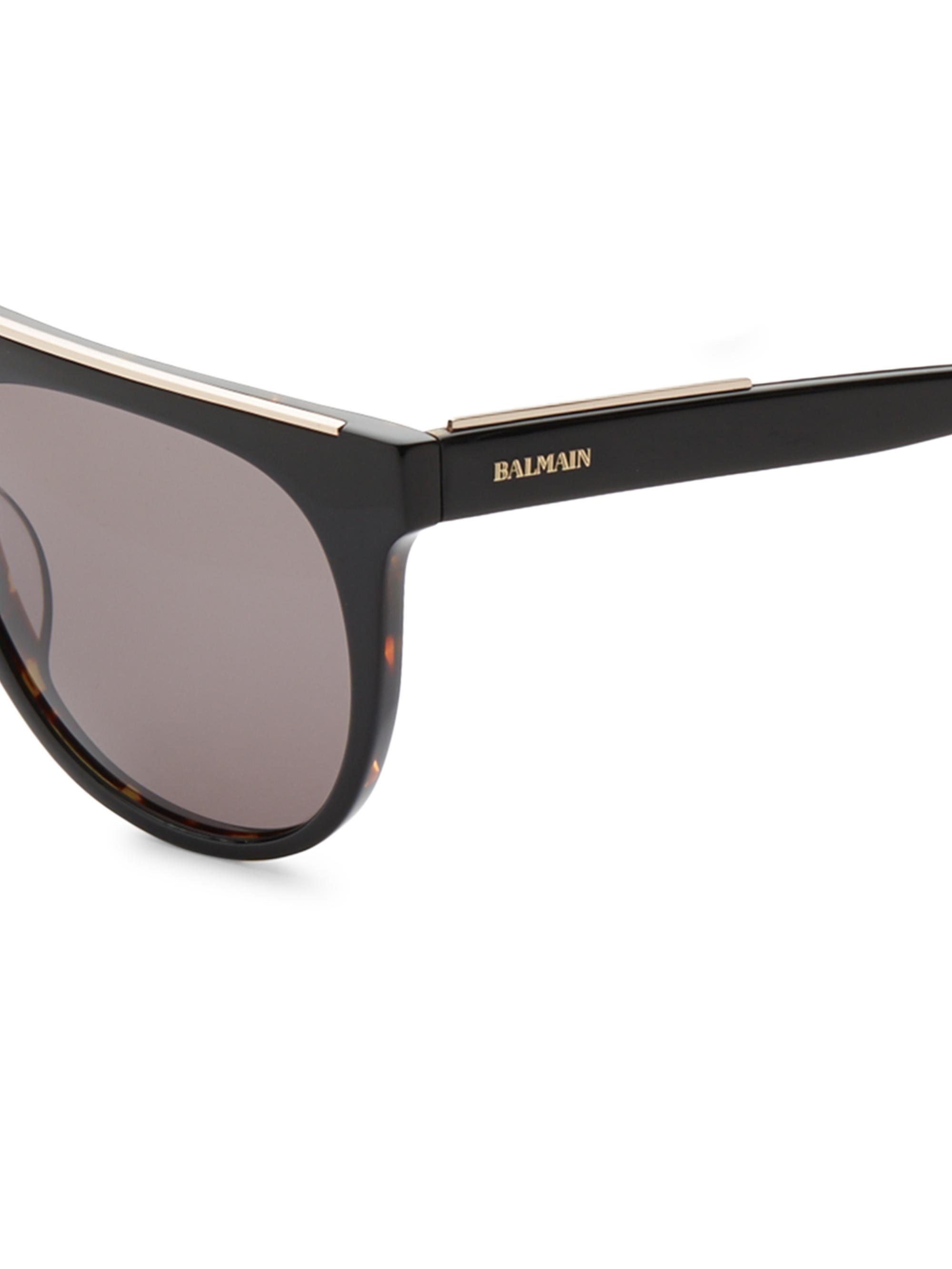 Balmain Flat Top 55MM Aviator Sunglasses | Saks Fifth Avenue display picture 2