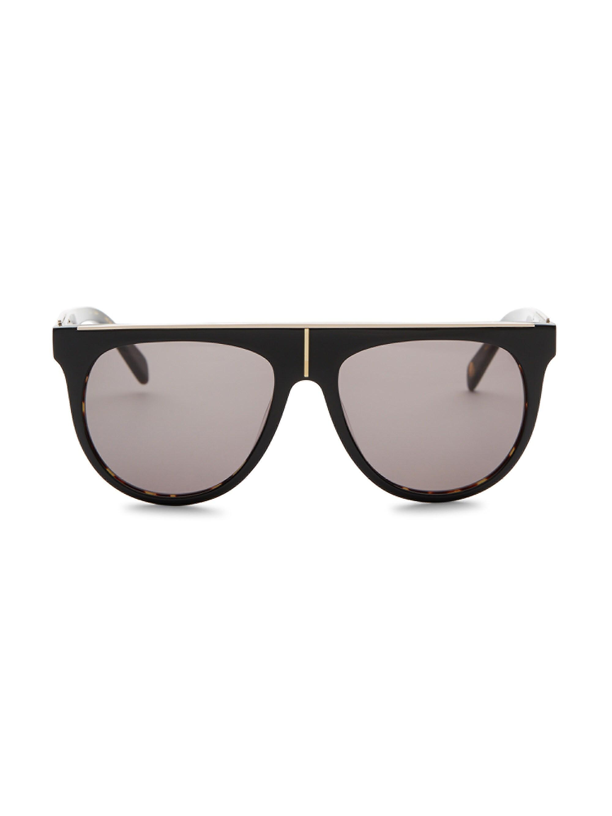 Balmain Flat Top 55MM Aviator Sunglasses Balmain Flat Top 55MM Aviator Sunglasses | Saks Fifth Avenue main image 3
