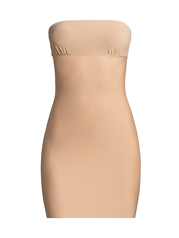 slip dress strapless White Silk Satin Midi Length Dress,Tube Top Dress,Date Night,Off White Silky Bridesmaid Bias Cut Gown,Knee Length Wedding t is a custom made dress Sun Yellow Strapless Silk Satin