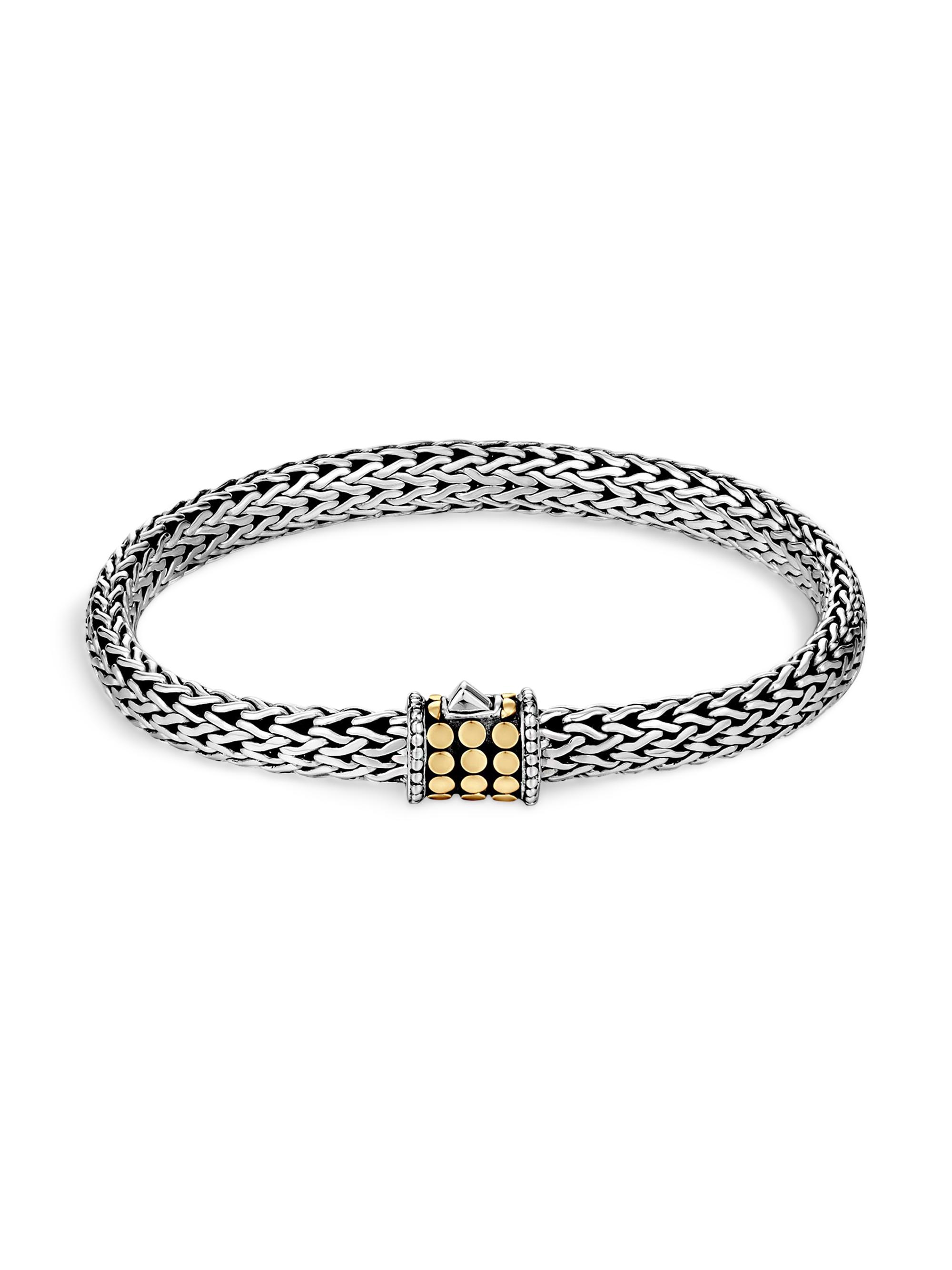 John Hardy Women's Dot Deco 18K Gold & Sterling Silver Bracelet - Gold