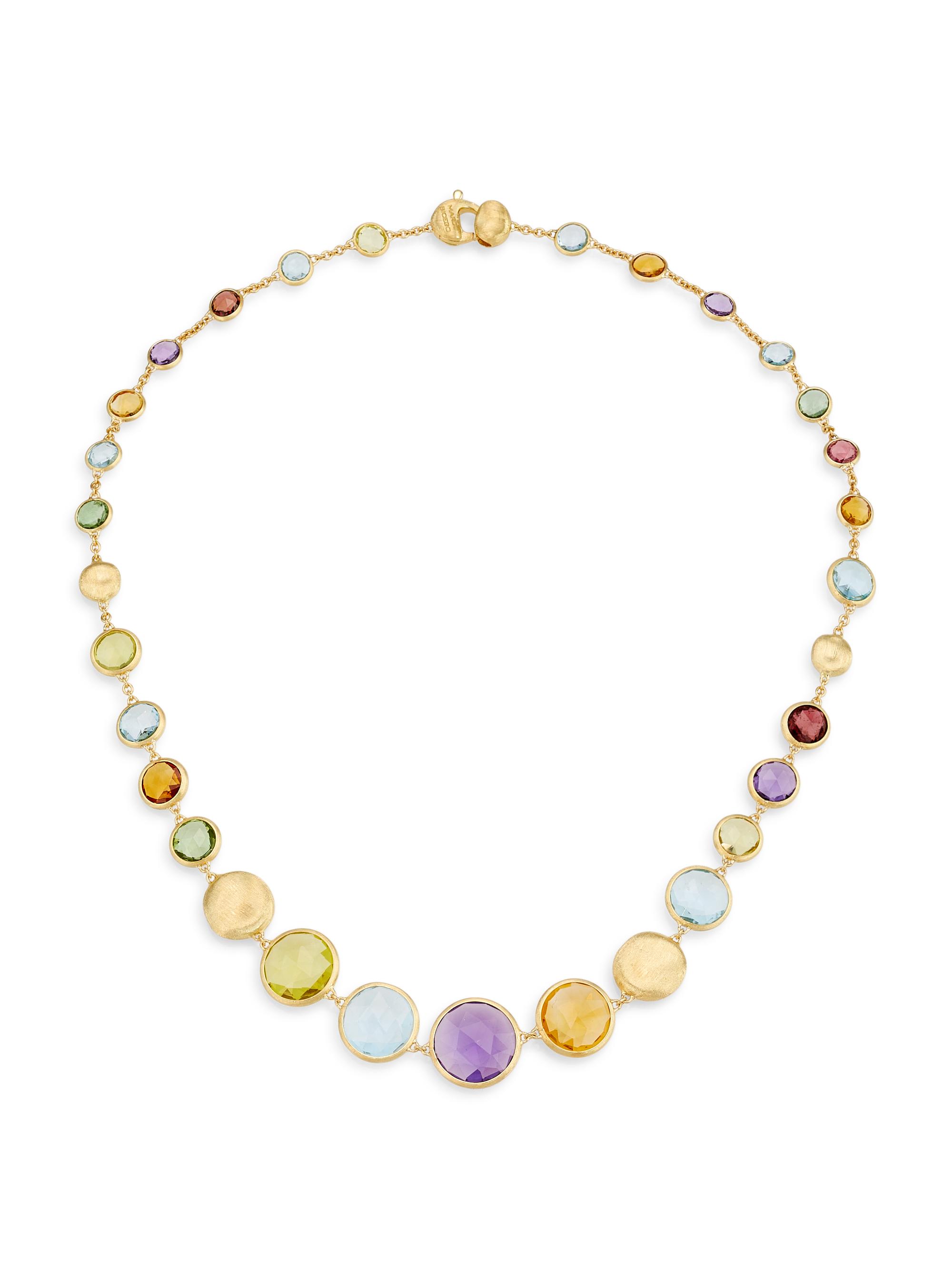 Marco Bicego Women's Jaipur 18K Yellow Gold & Multi-Gemstone Necklace - Gold
