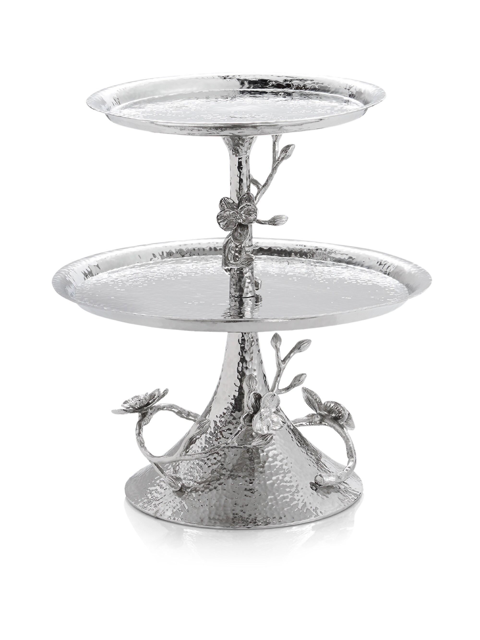 Michael Aram White Orchid Two-Tier Etagere