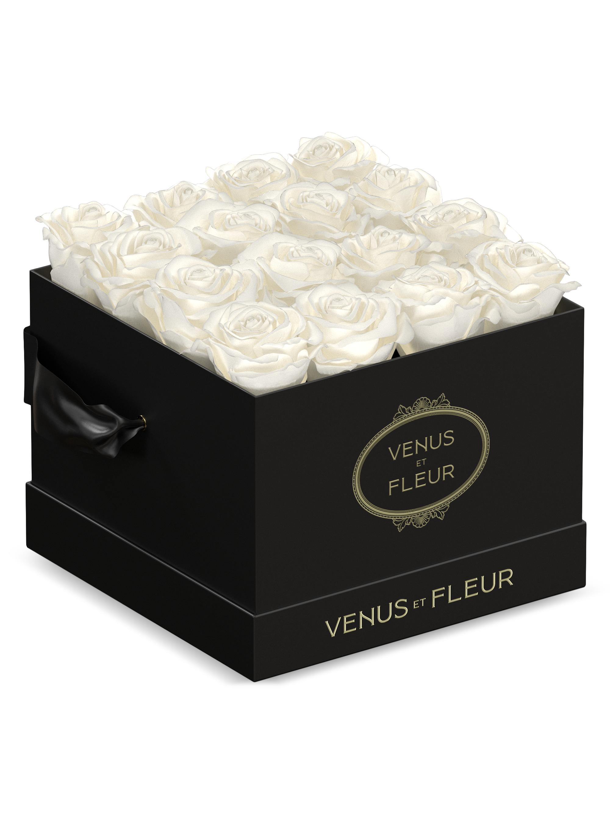 Venus et Fleur Eternity De Venus Small Square Eternity Roses - Pure White