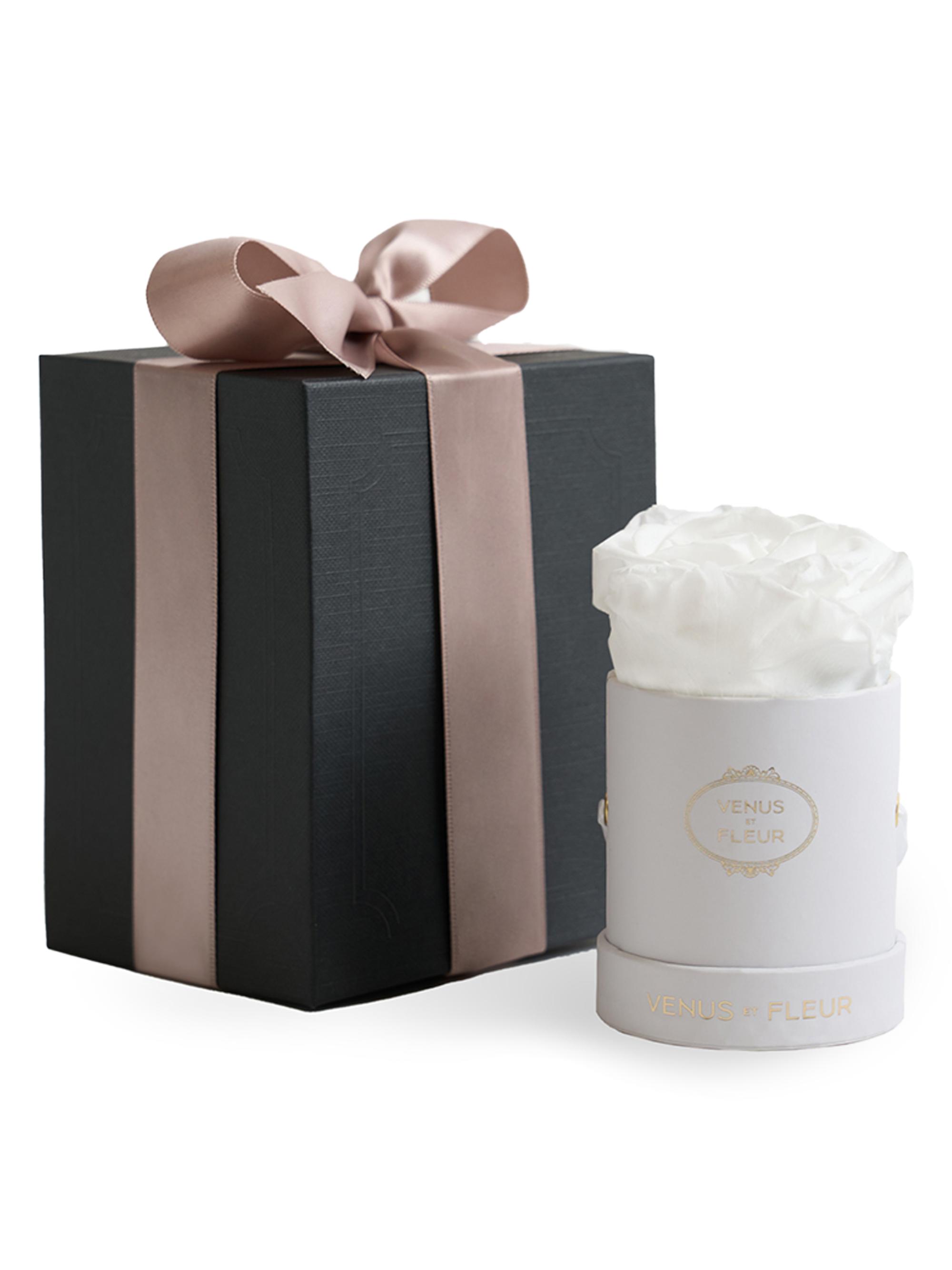 Venus et Fleur Eternity De Venus Le Mini Round Eternity Rose - Pure White Rose