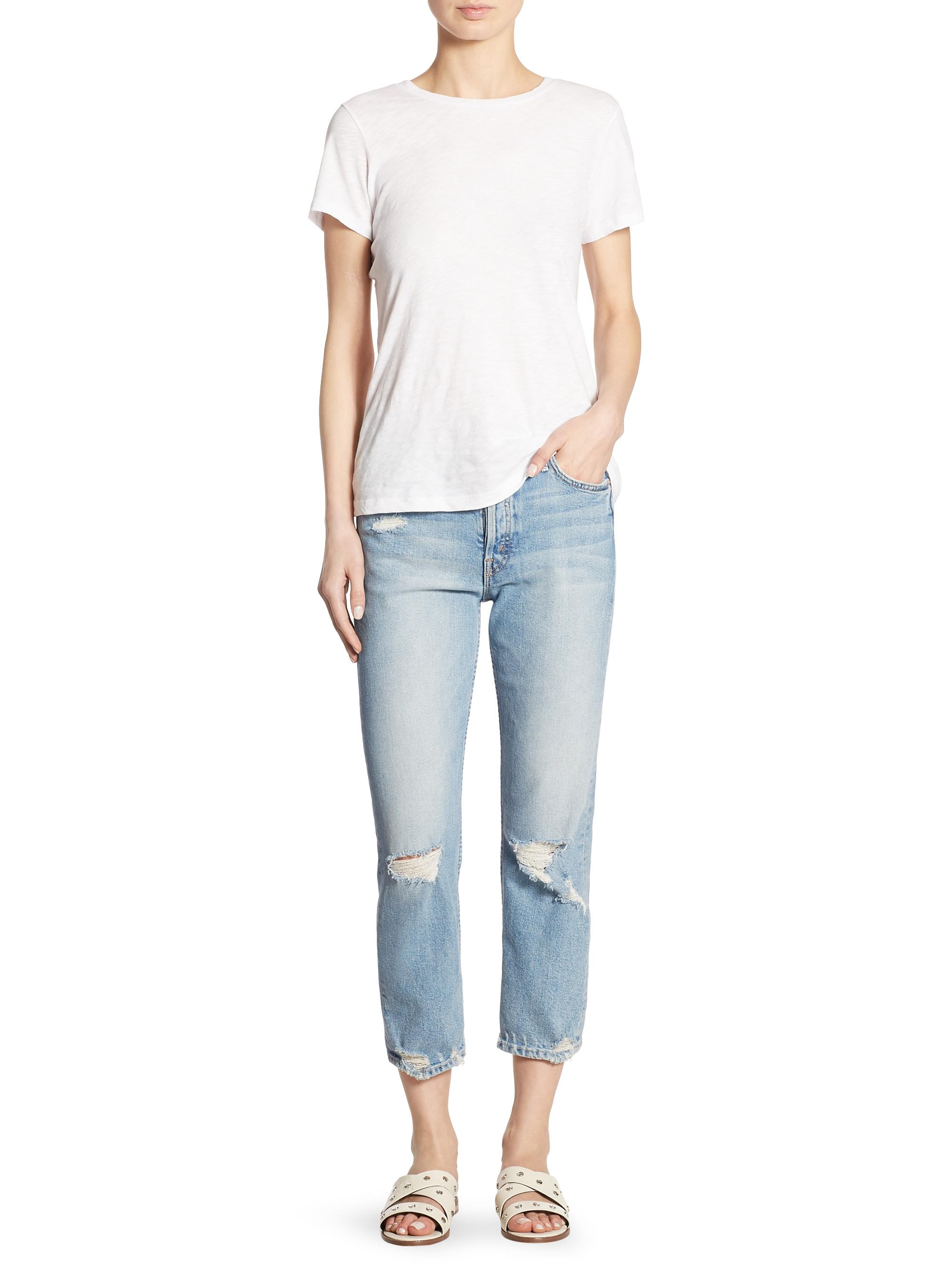 Jean Femme 'The Tomcat Prep' De Mother - Taille 25, Couleur Poppy, Neuf Avec étiquettes