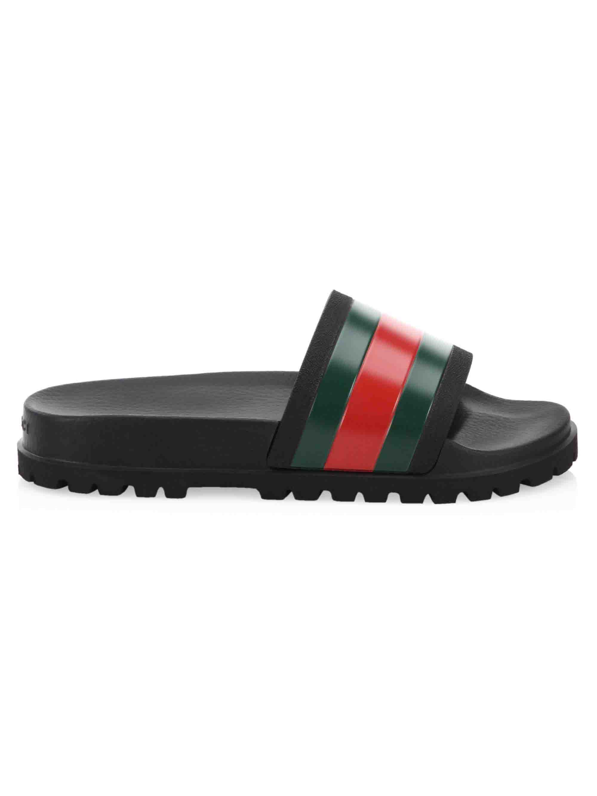 Gucci Web Slide Sandals | Saks Fifth Avenue