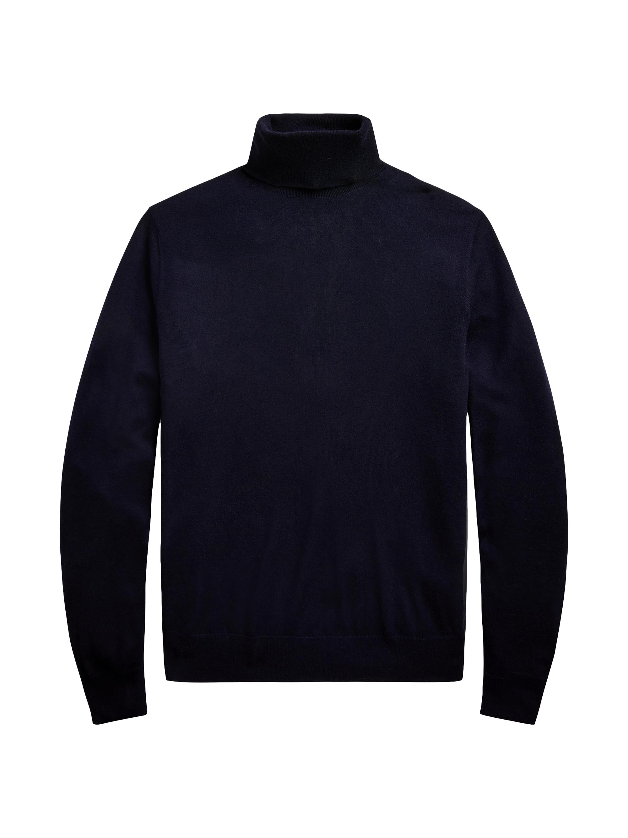 Ralph Lauren Purple Label Men's Cashmere Jersey Sweater - Classic Navy