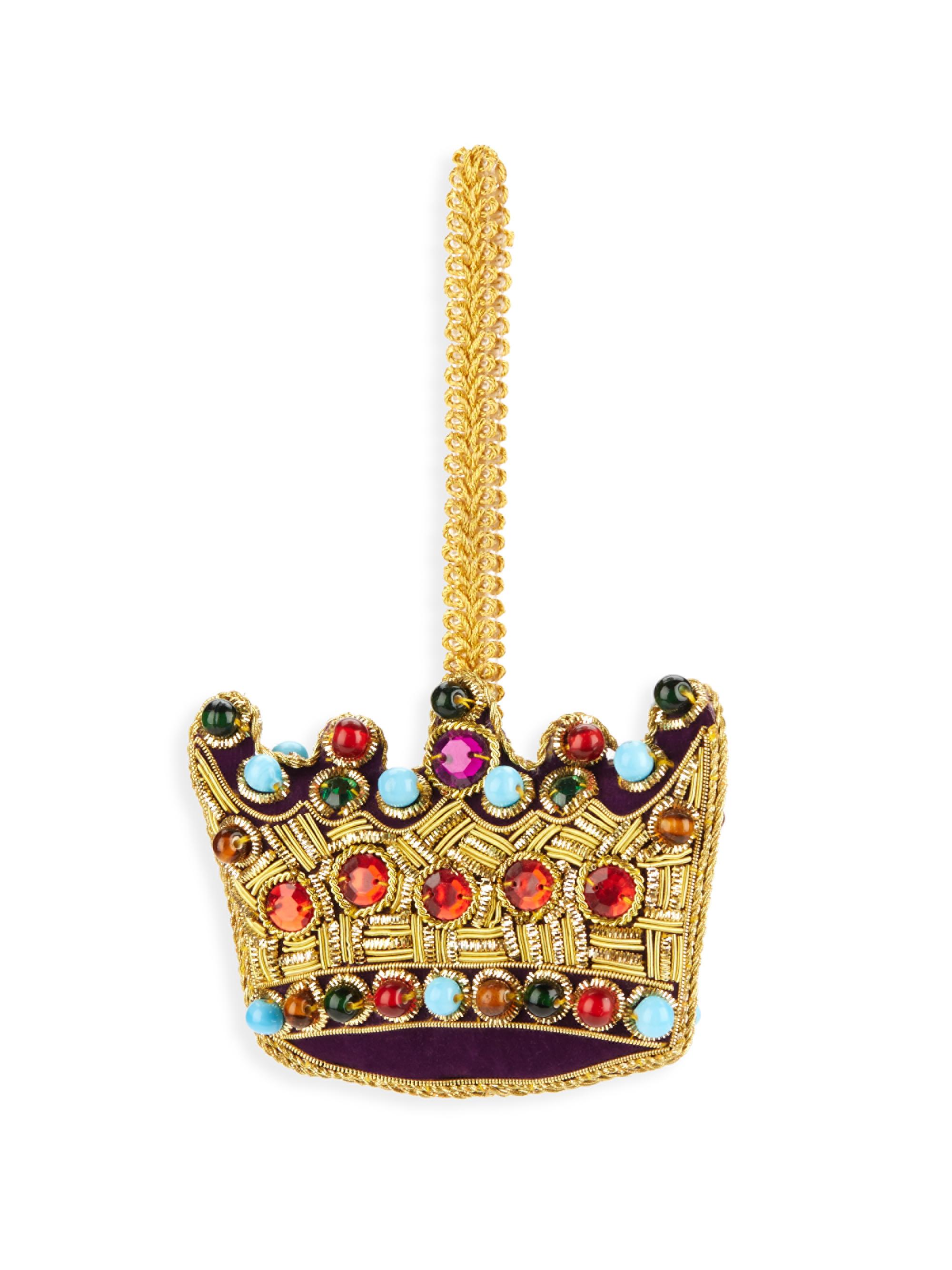 Sudha Pennathur Embellished Crown Ornament