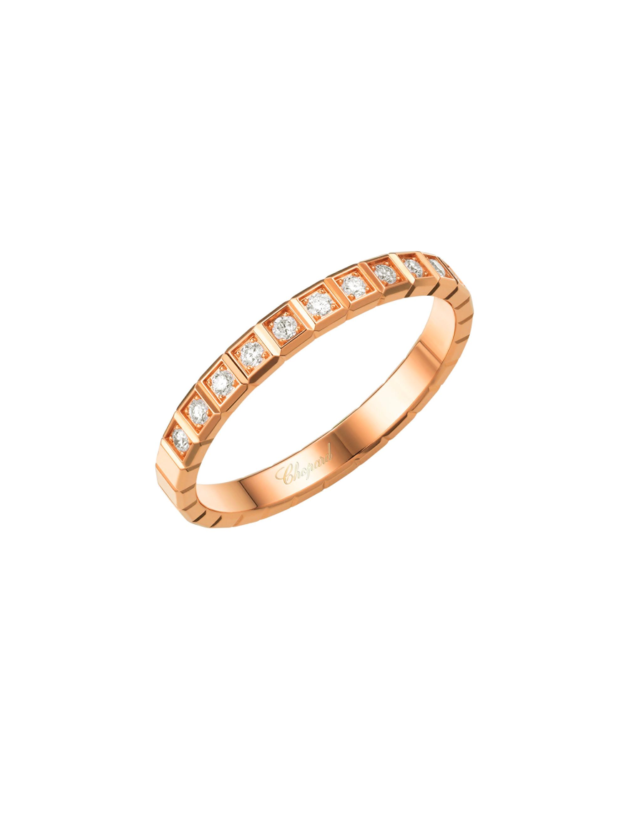 Chopard Women's Ice Cube Diamond & 18K Rose Gold Ring - Rose Gold
