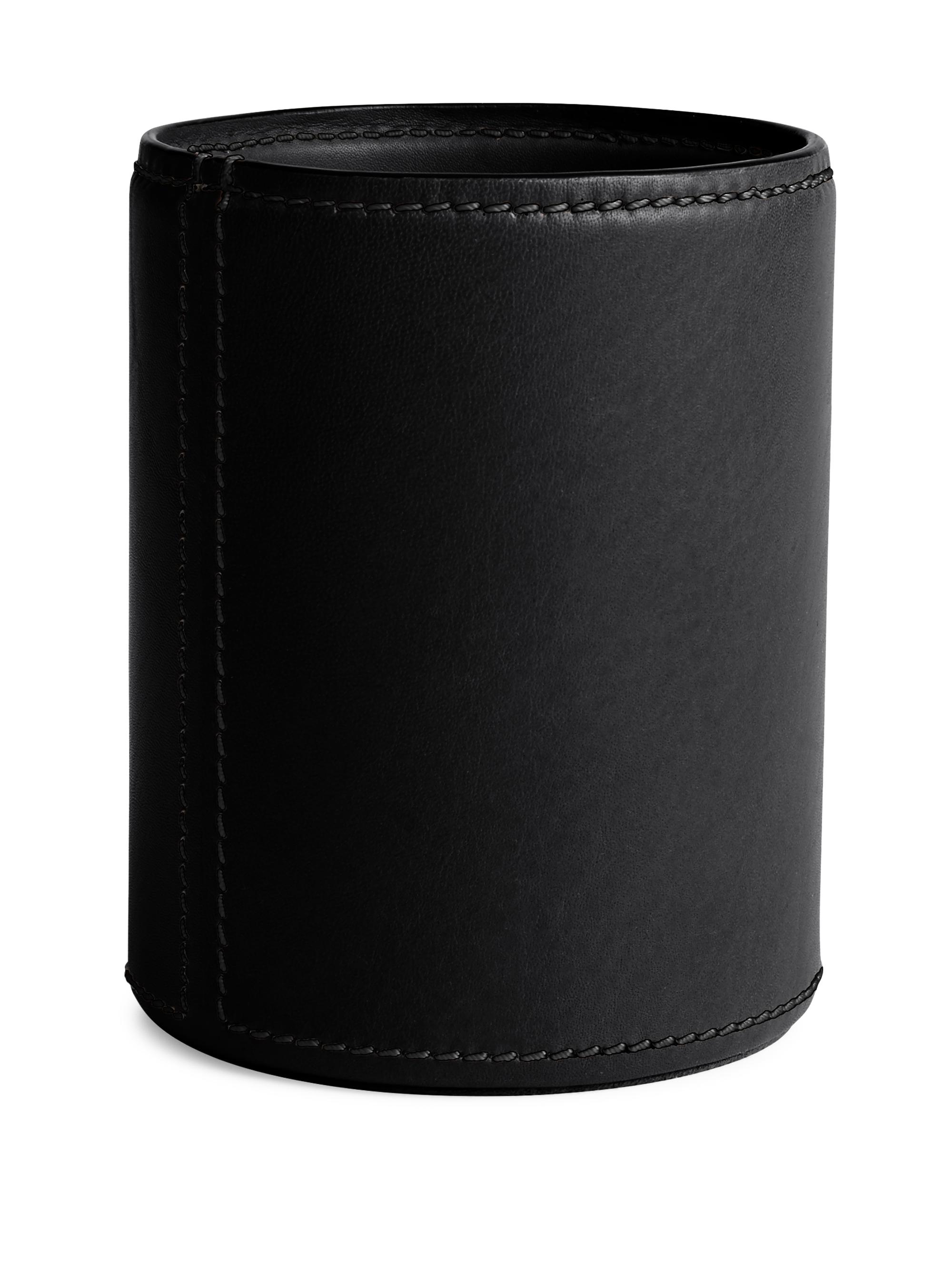 Ralph Lauren Brennan Leather Pencil Cup - Black