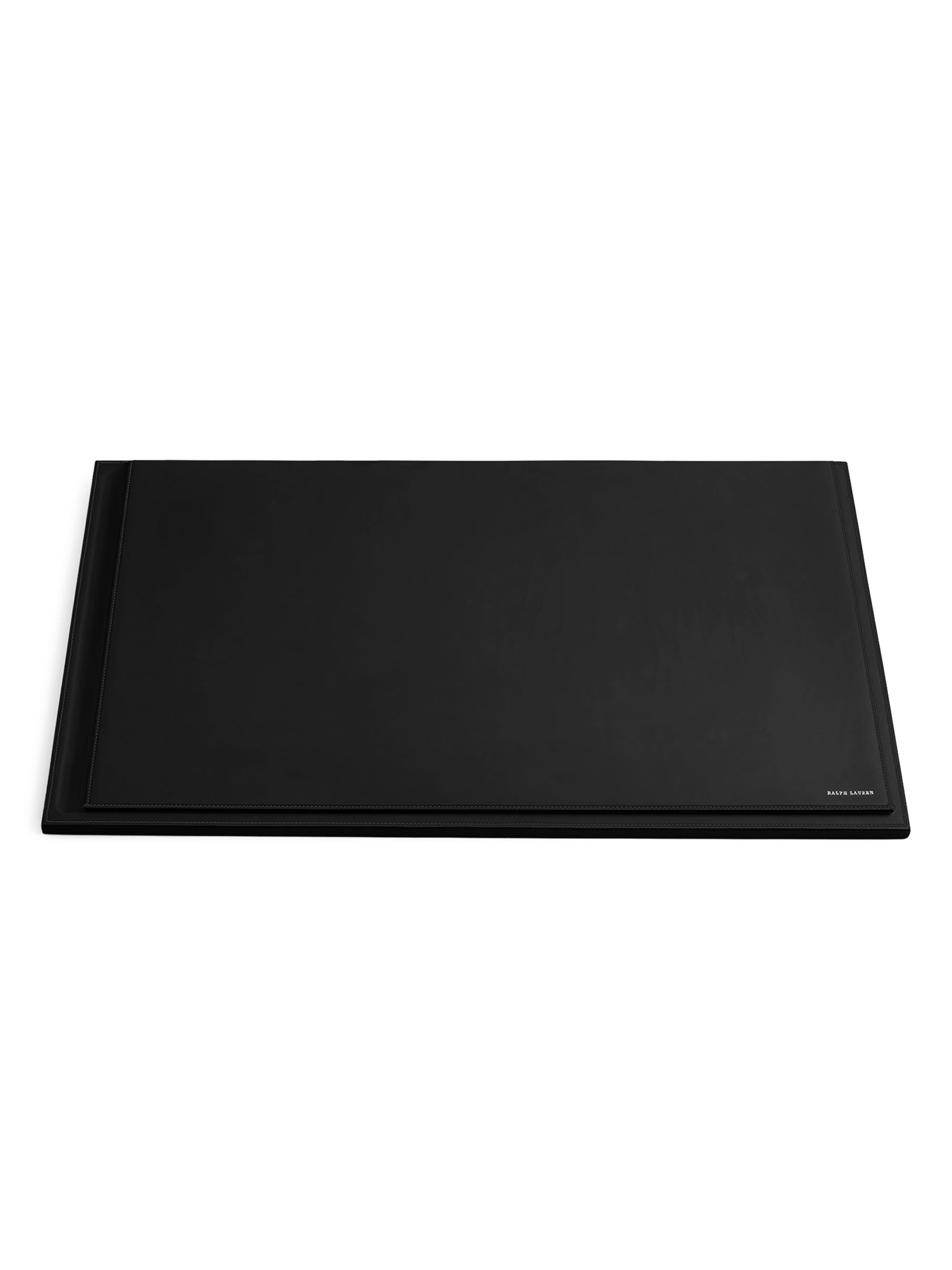 Ralph Lauren Brennan Leather Desk Blotter - Black