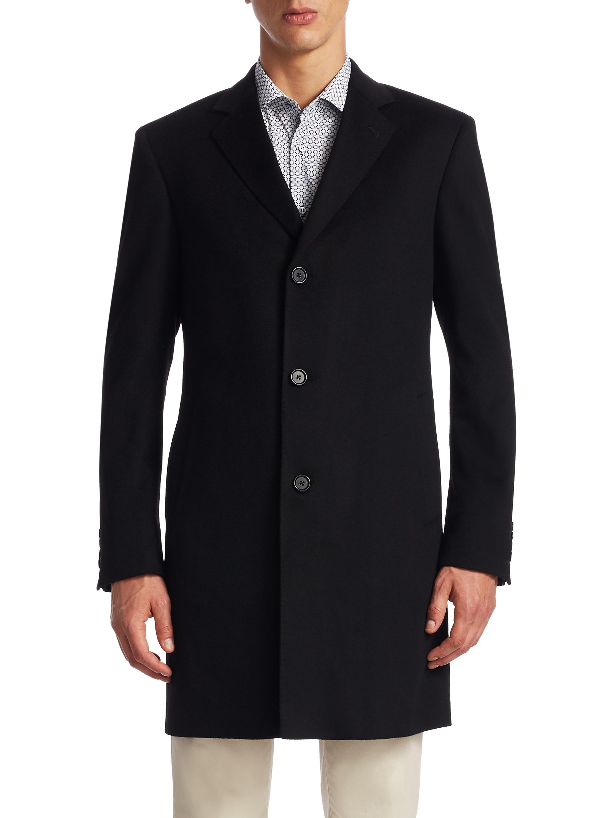 Saks Fifth Avenue COLLECTION Buttoned Cashmere Topcoat | Saks