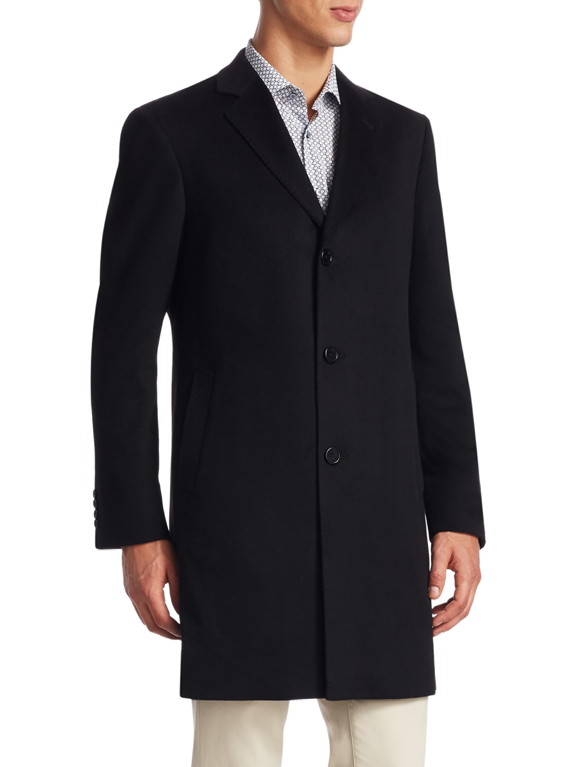 Saks Fifth Avenue COLLECTION Buttoned Cashmere Topcoat | Saks