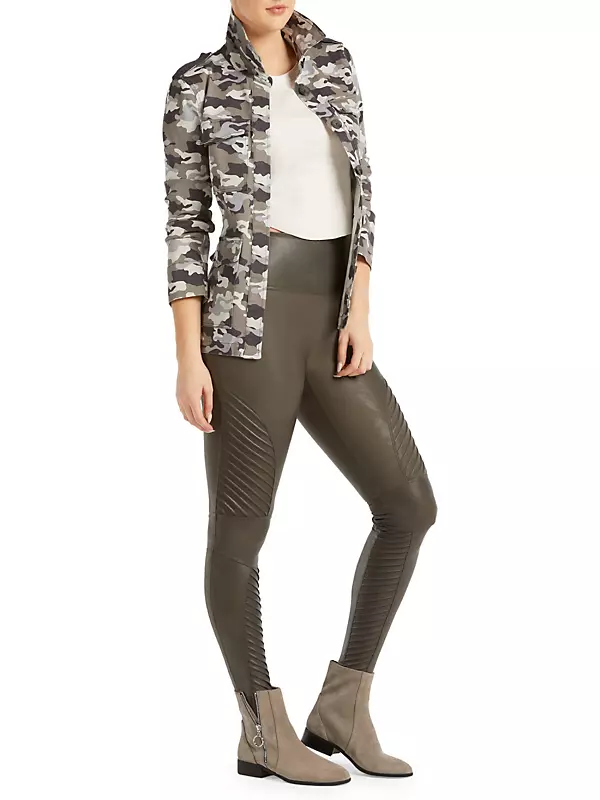 Spanx - Faux Leather Moto Leggings Black Size M - $67 (39% Off Retail) -  From Abbey