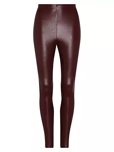 Commando Faux Leather Paperbag Pant Oxblood