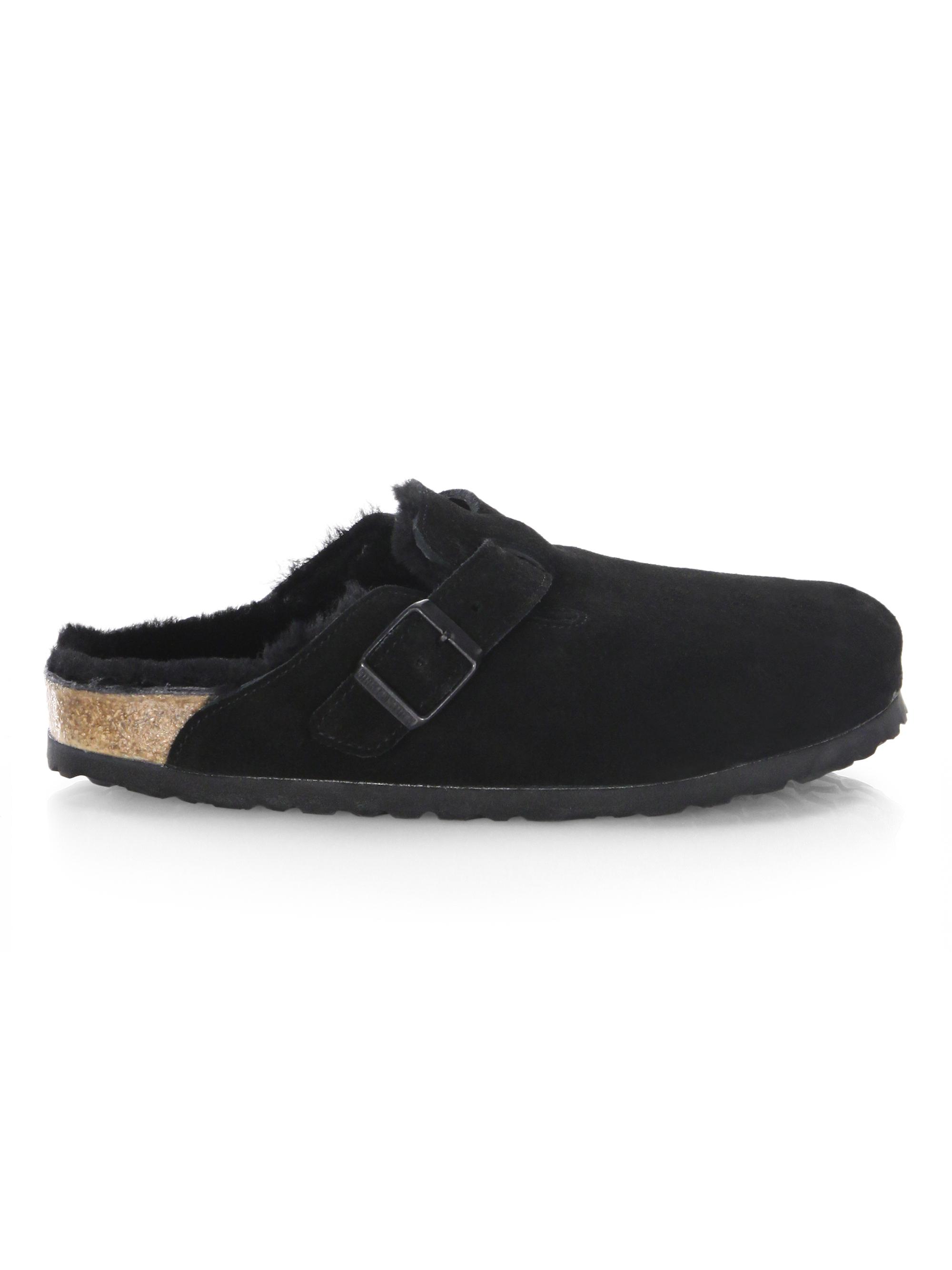 Hot birkenstock boston fur black Top Sellers Boston Shearling