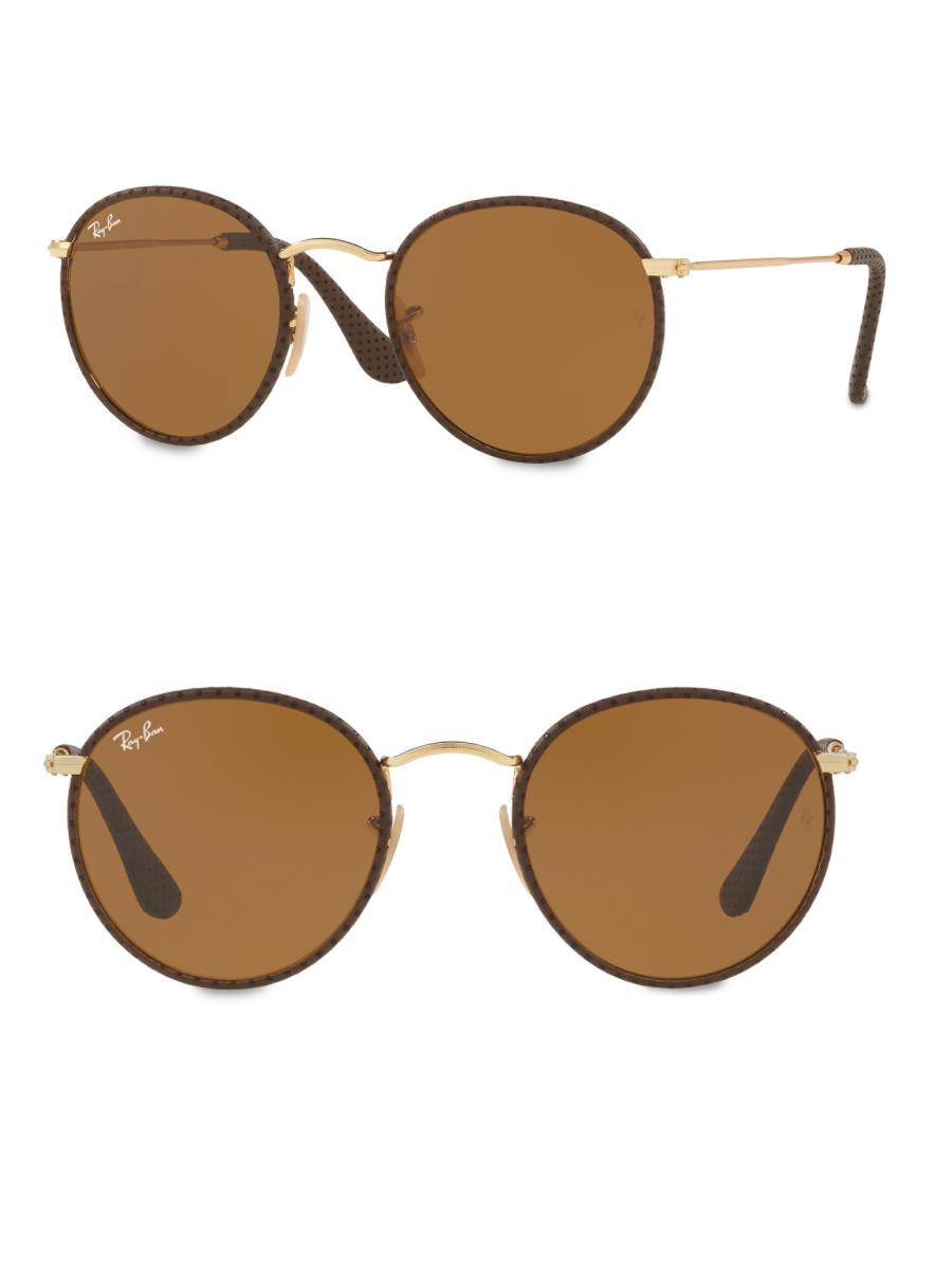 Ray-Ban RB3475 50MM Phantos Round Sunglasses | Saks Fifth Avenue
