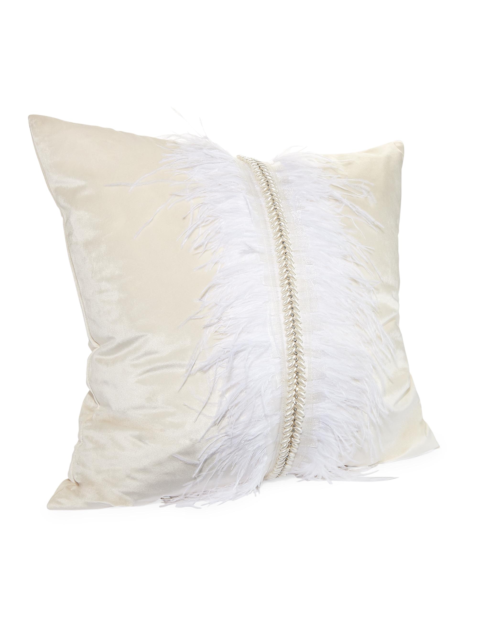 Callisto Home Velvet Feather Pillow Saks Fifth Avenue