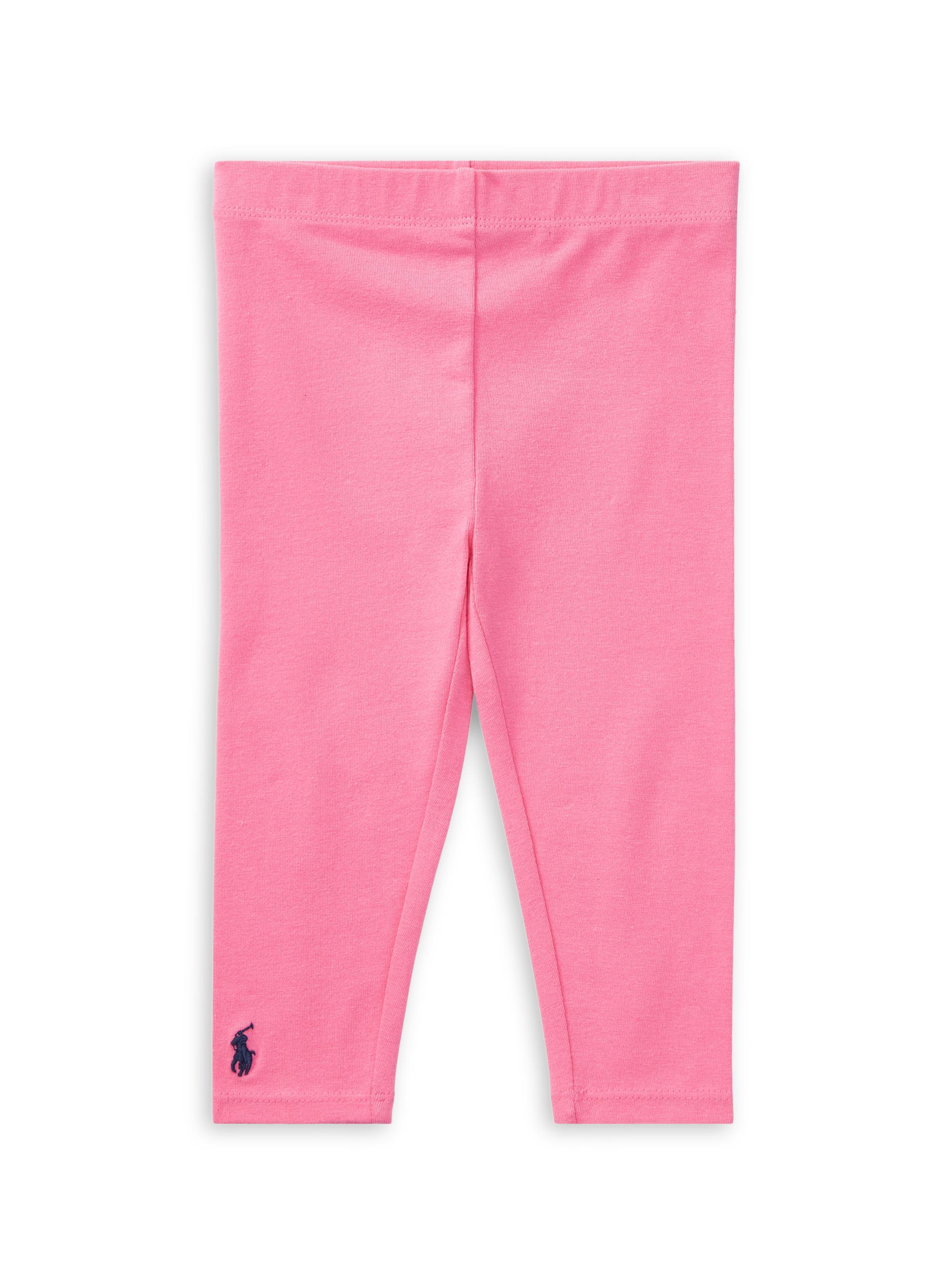 Polo Ralph Lauren Baby Girl's Stretch Cotton Leggings - Pink 9 Months | Thumbnail 4