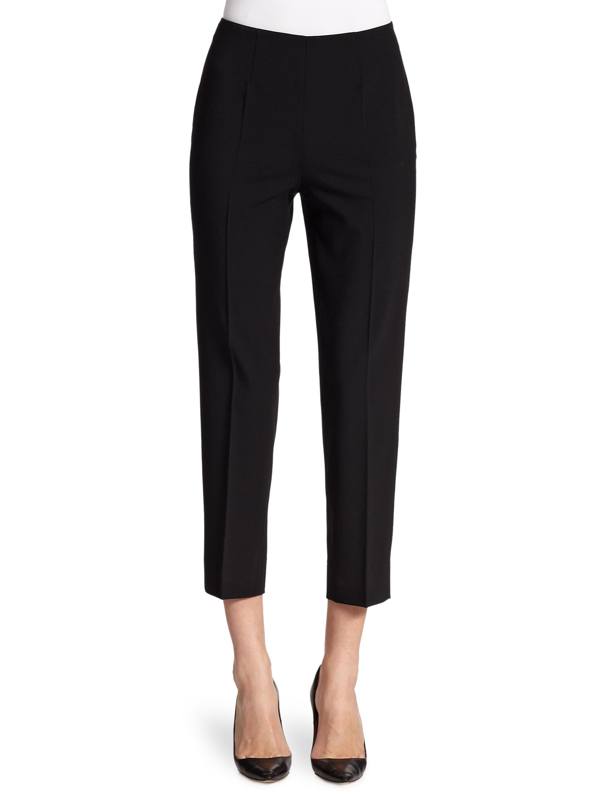 Piazza Sempione Women's Audrey Cropped Wool Pants - Black