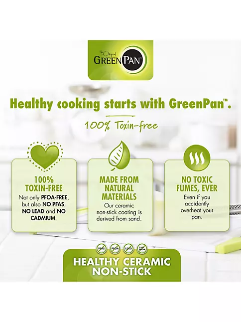 GreenPan Valencia Pro Healthy Ceramic Nonstick 4.5qt Saute Pan with Lid &  Reviews