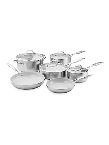 Cook Pro 506 7-Piece Tri-Ply Stainless Steel Cookware Set