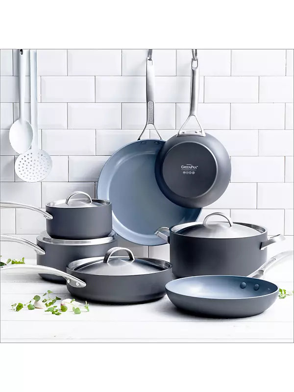 GP5 Colors Ceramic Nonstick 11-Piece Cookware Set | Slate