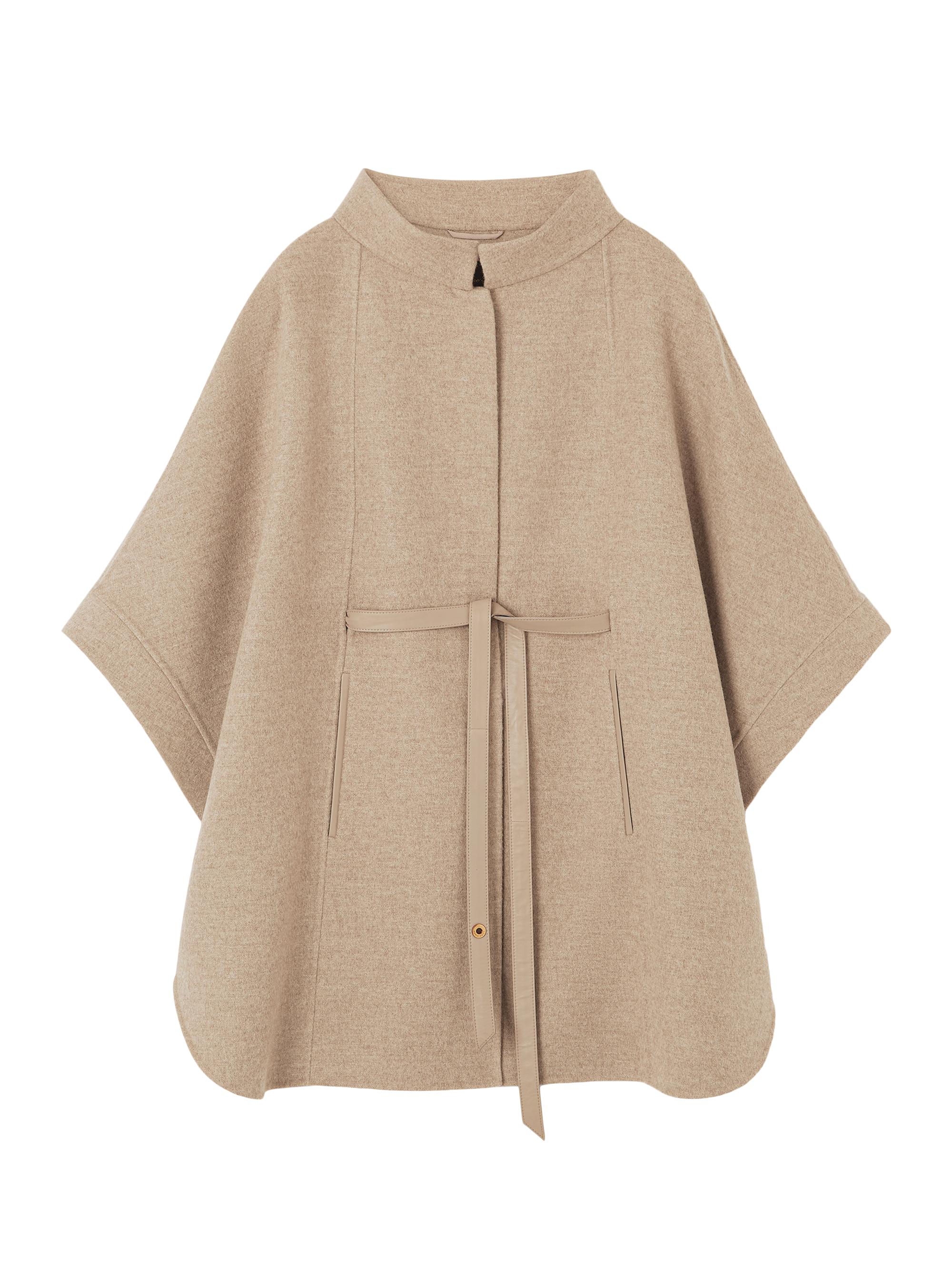 Cape En Cachemire Akris - Col Montant, Couleur Beige, Taille Unique, Occasion Parfait état