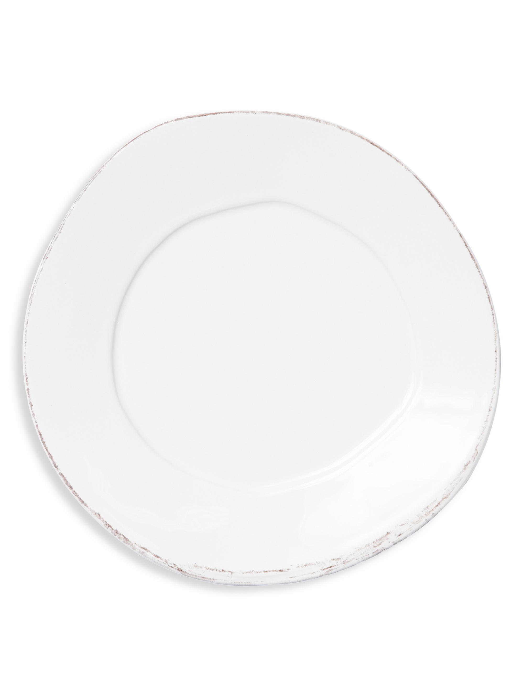 Vietri Lastra Salad Plate - Light Gray