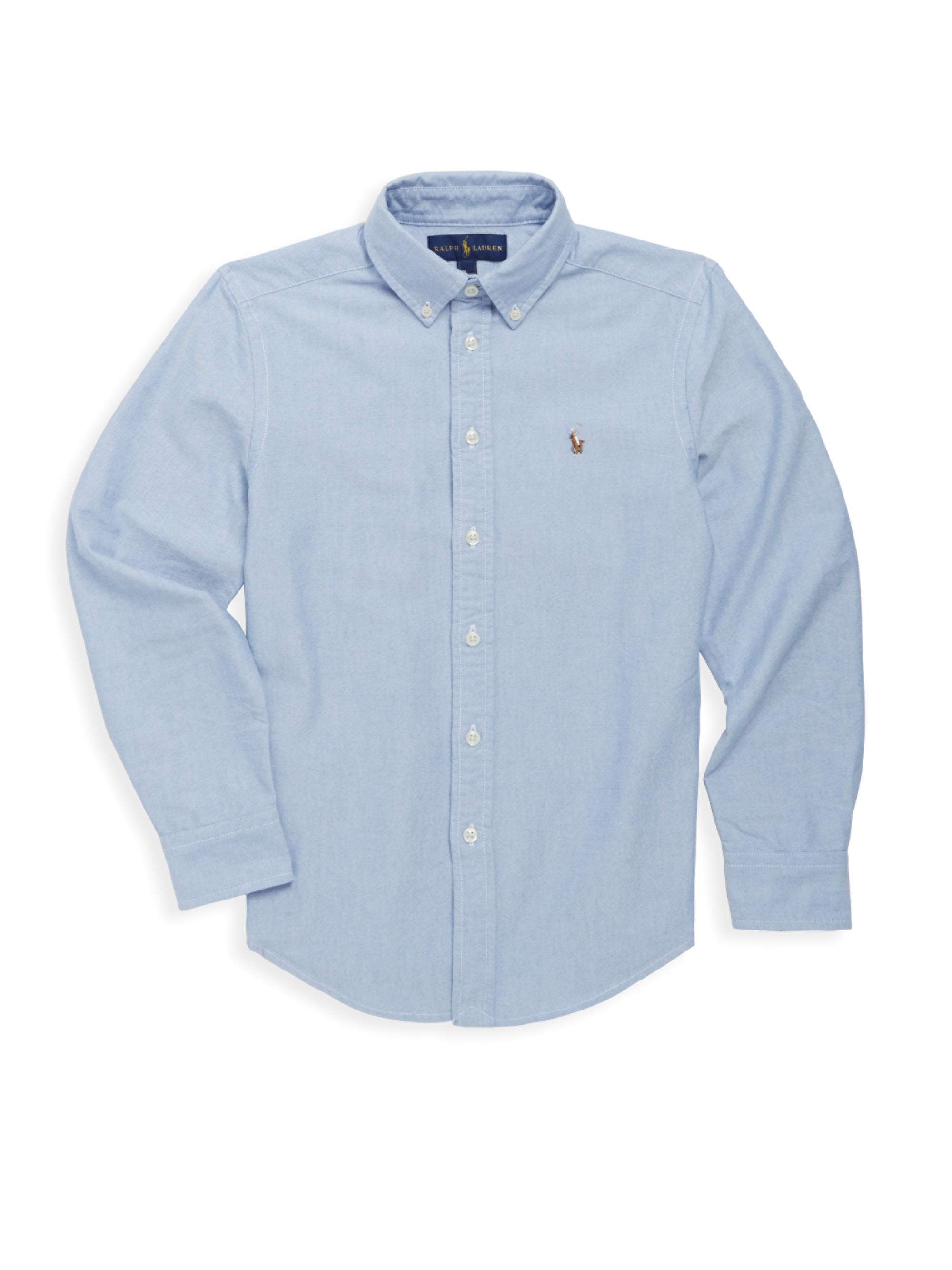 Polo Ralph Lauren Little Boy's & Boy's Cotton Oxford Sport Shirt - Blue