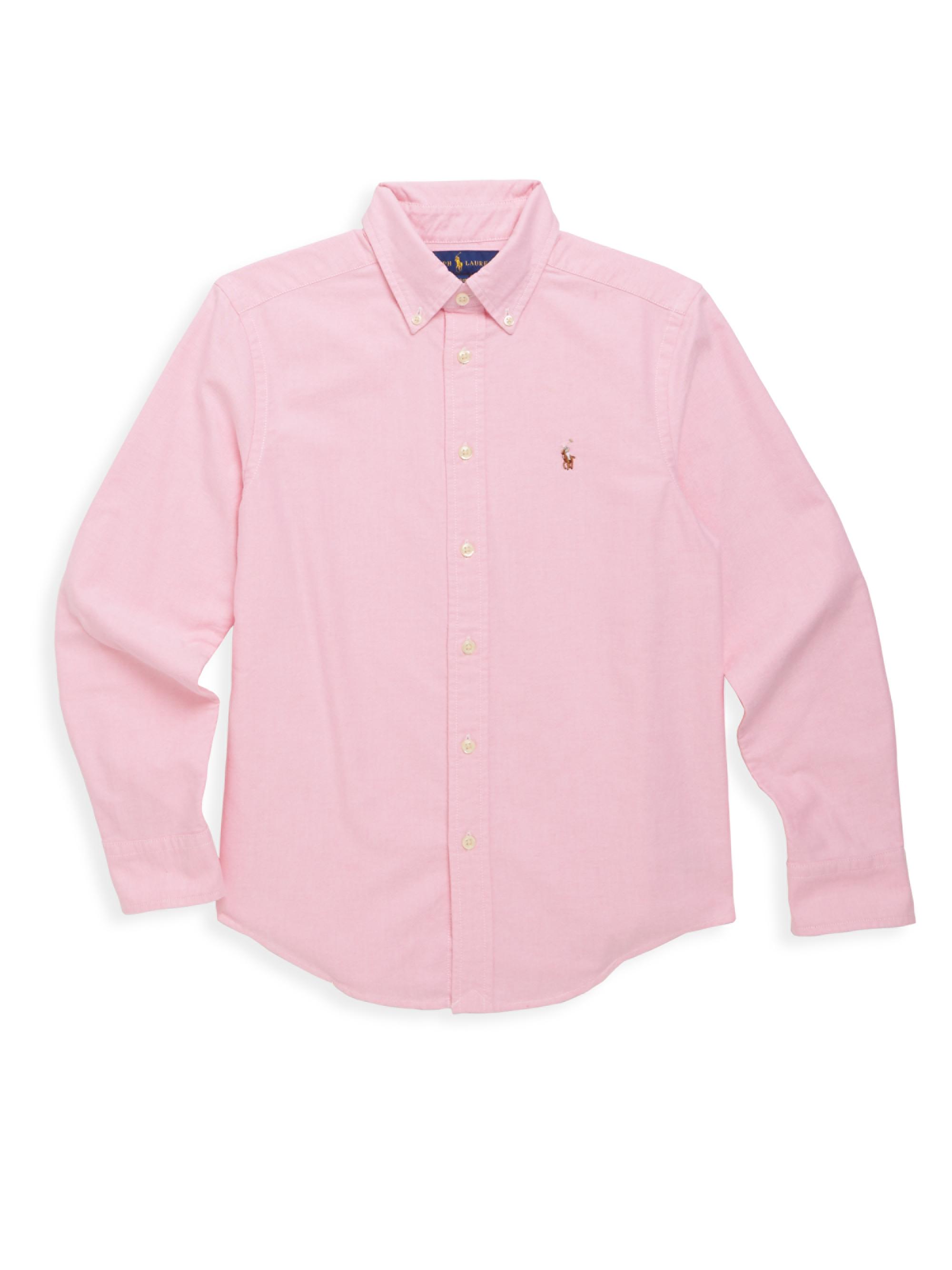Polo Ralph Lauren Little Boy's & Boy's Cotton Oxford Sport Shirt - New Rose