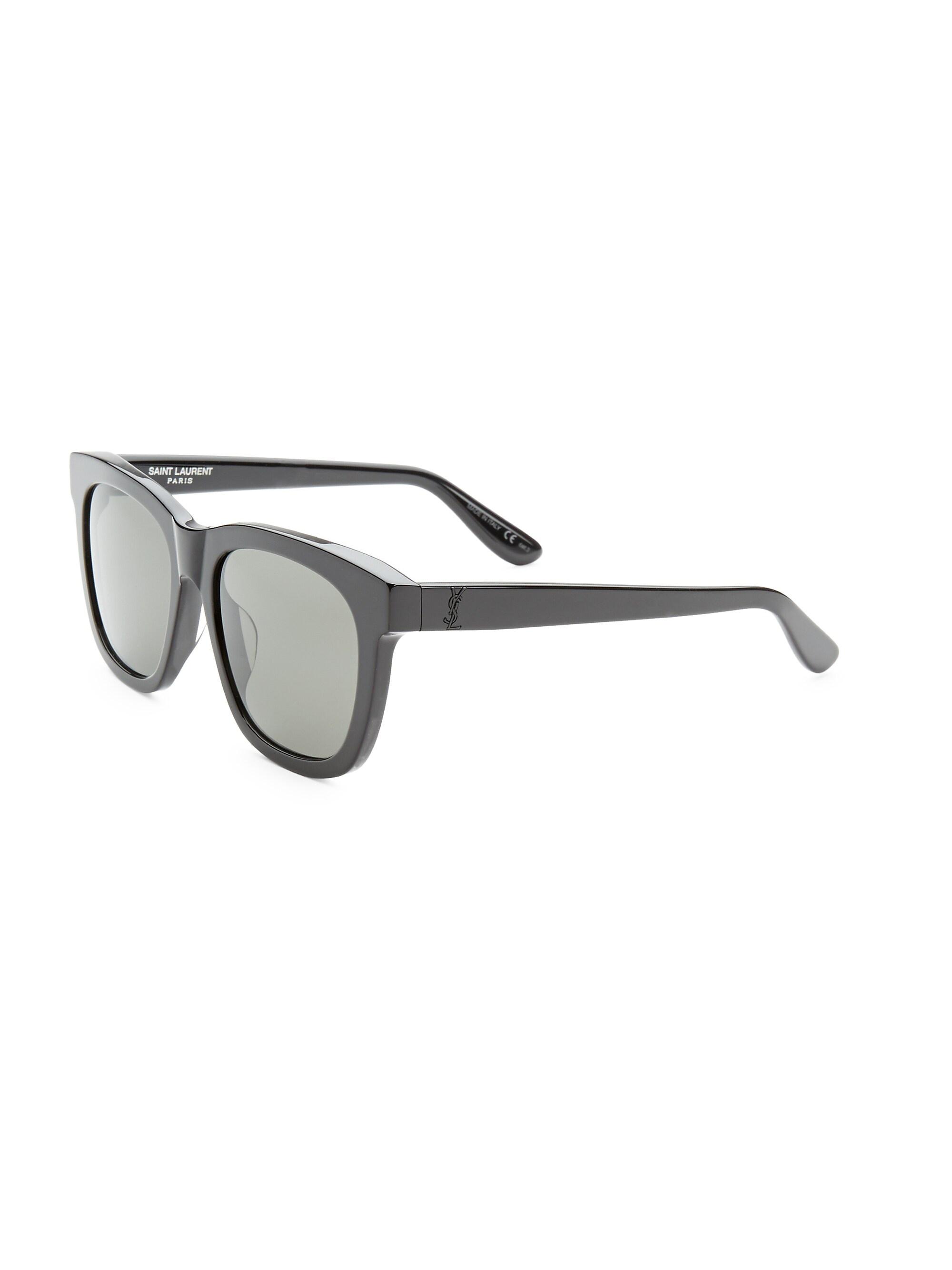 Saint Laurent Men's 55MM Square Sunglasses - Black