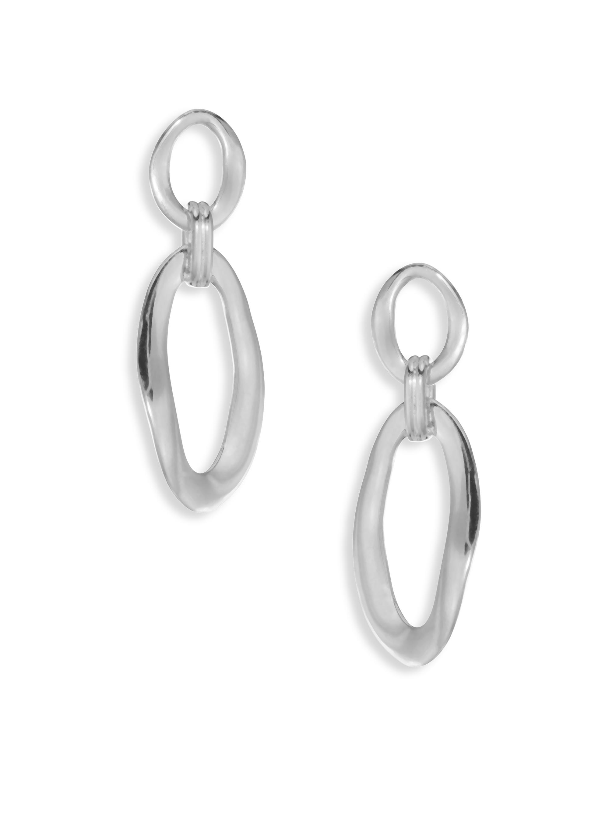 Ippolita Women's Classico Mini Sterling Silver Smooth Snowman Double-Drop Earrings - Silver