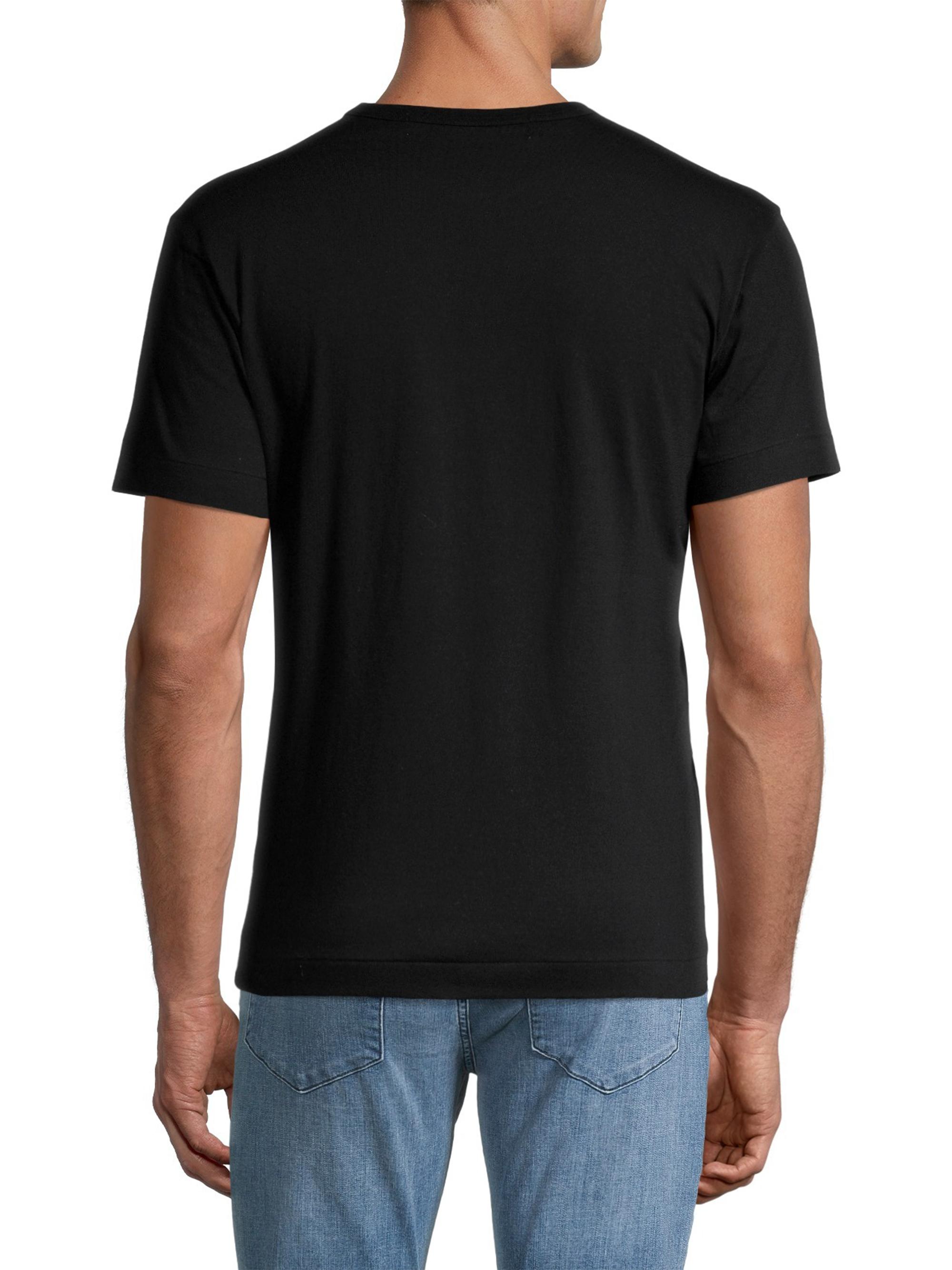 Comme des Garçons PLAY Men's Large Heart Cotton Tee - Black | Thumbnail 5