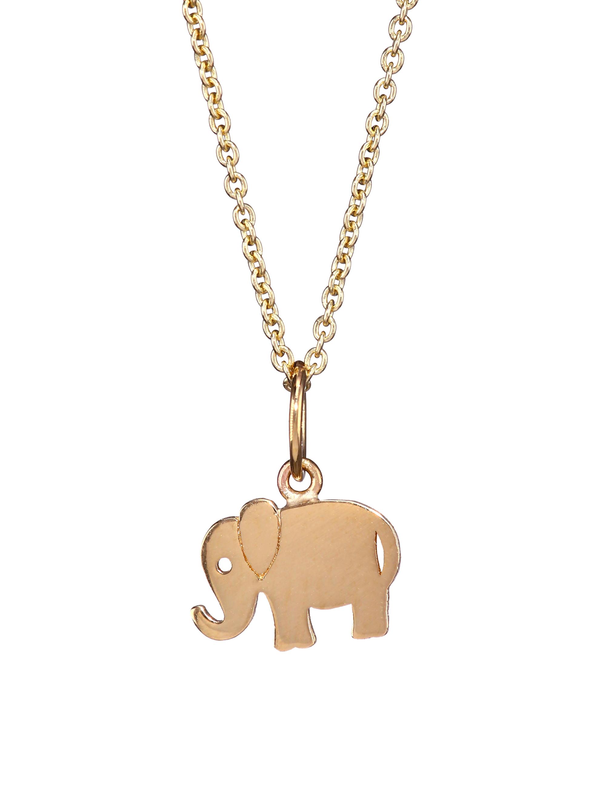 Sydney Evan Women's 14K Yellow Gold Elephant Pendant Necklace - Yellow Gold