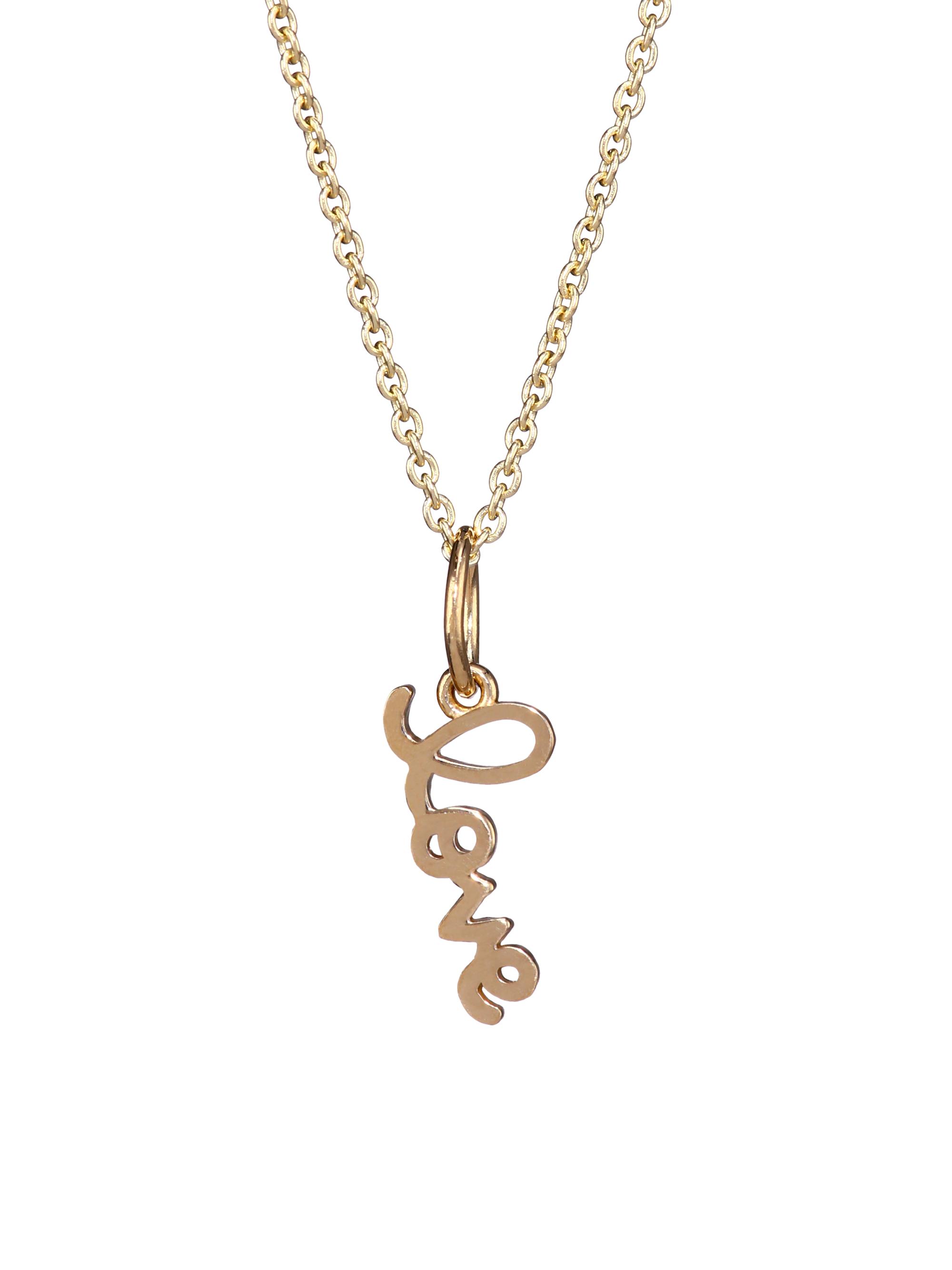 Sydney Evan Women's 14K Yellow Gold Love Pendant Necklace - Yellow Gold