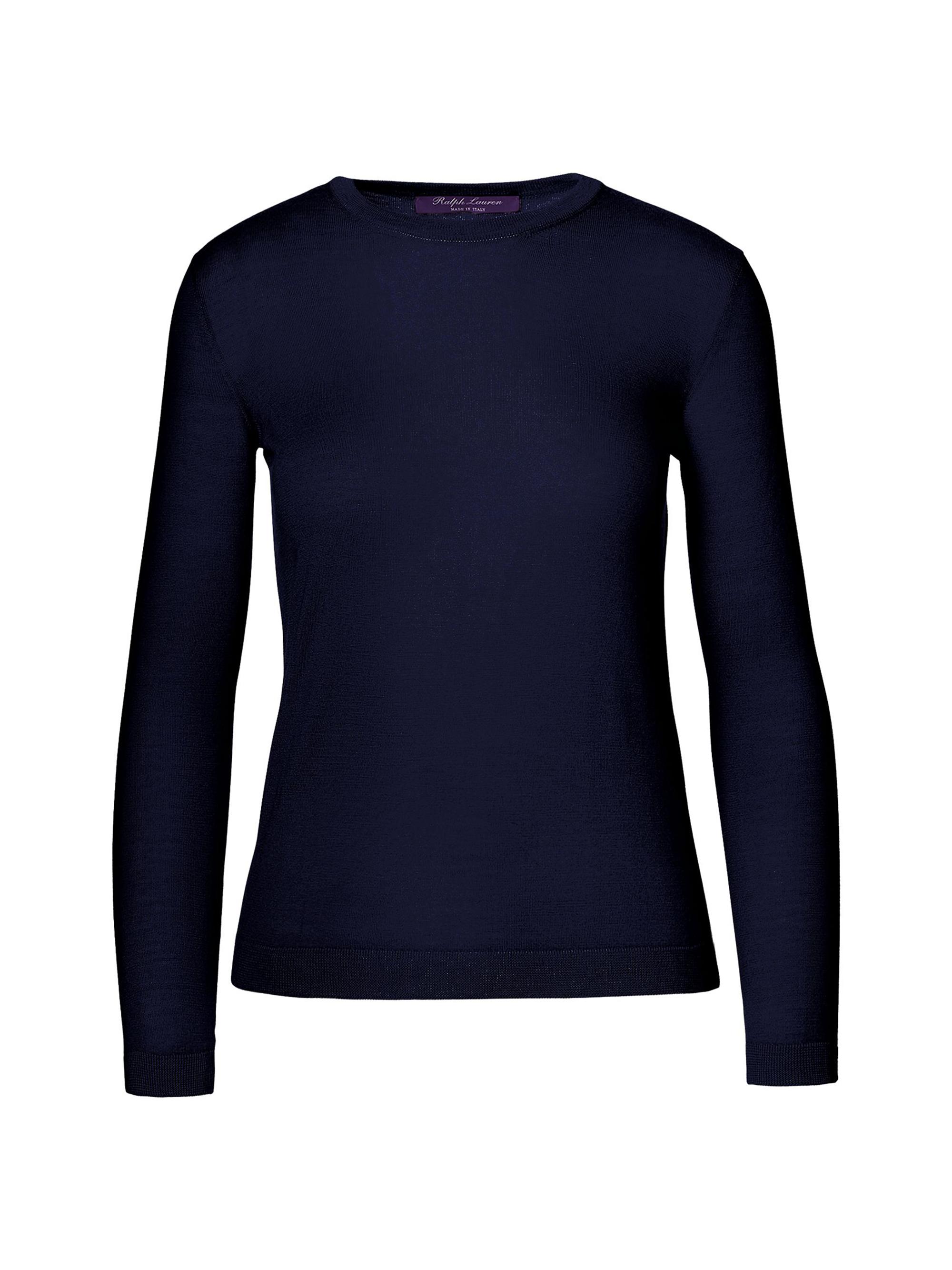 Ralph Lauren Collection Women's Cashmere Crewneck Sweater - Lux Navy