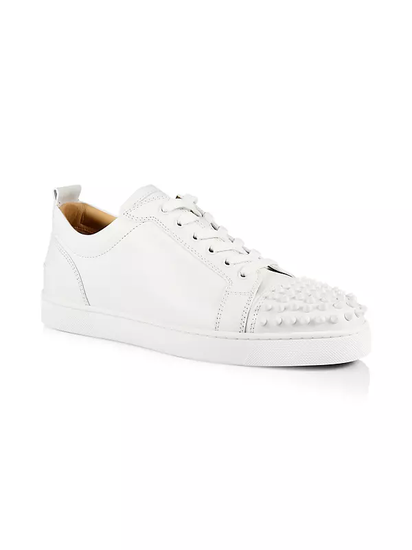 Christian Louboutin Louis Junior Spikes Sneakers White/Silver