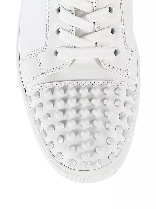 Louis Junior Spikes Cap-Toe Leather Sneakers