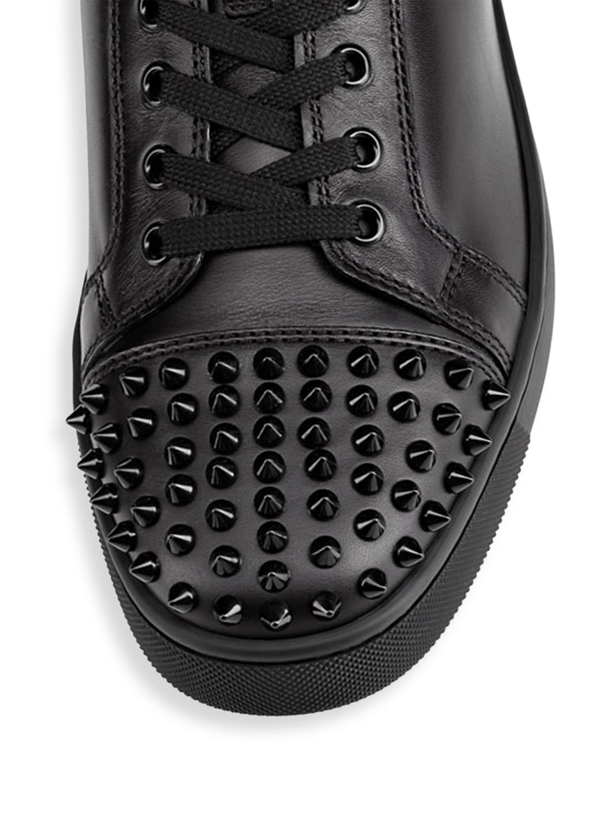 Christian Louboutin Louis Junior Spikes Flat Sneakers | Saks Fifth