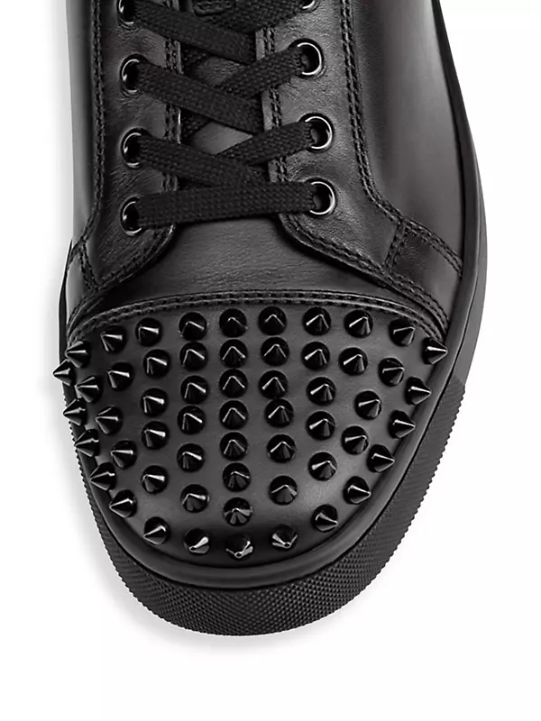Shop Christian Louboutin Louis Junior Spikes Flat Sneakers | Saks 