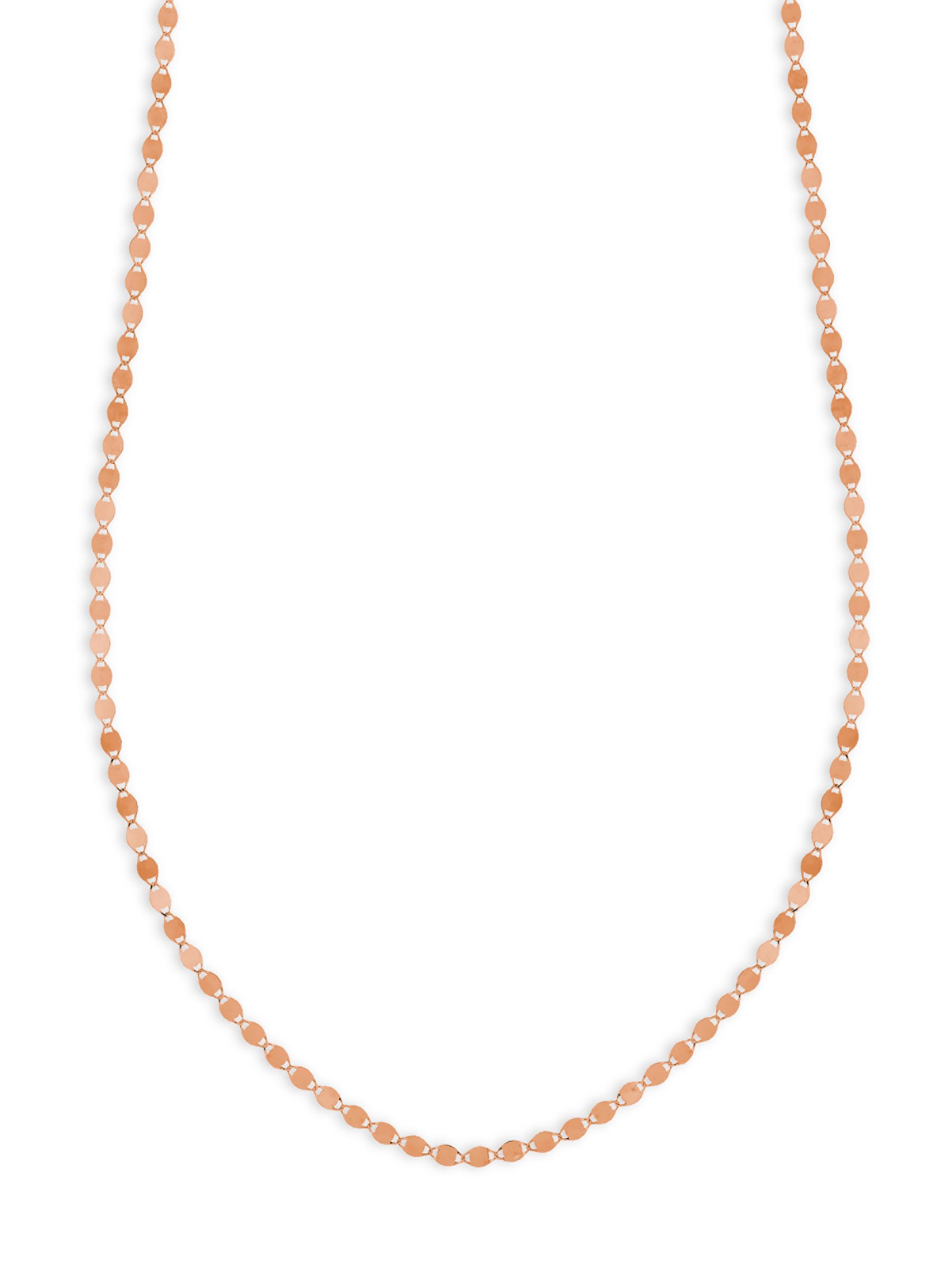 Lana Women's Petite Nude Chain 14K Rose Gold Choker - Rose Gold