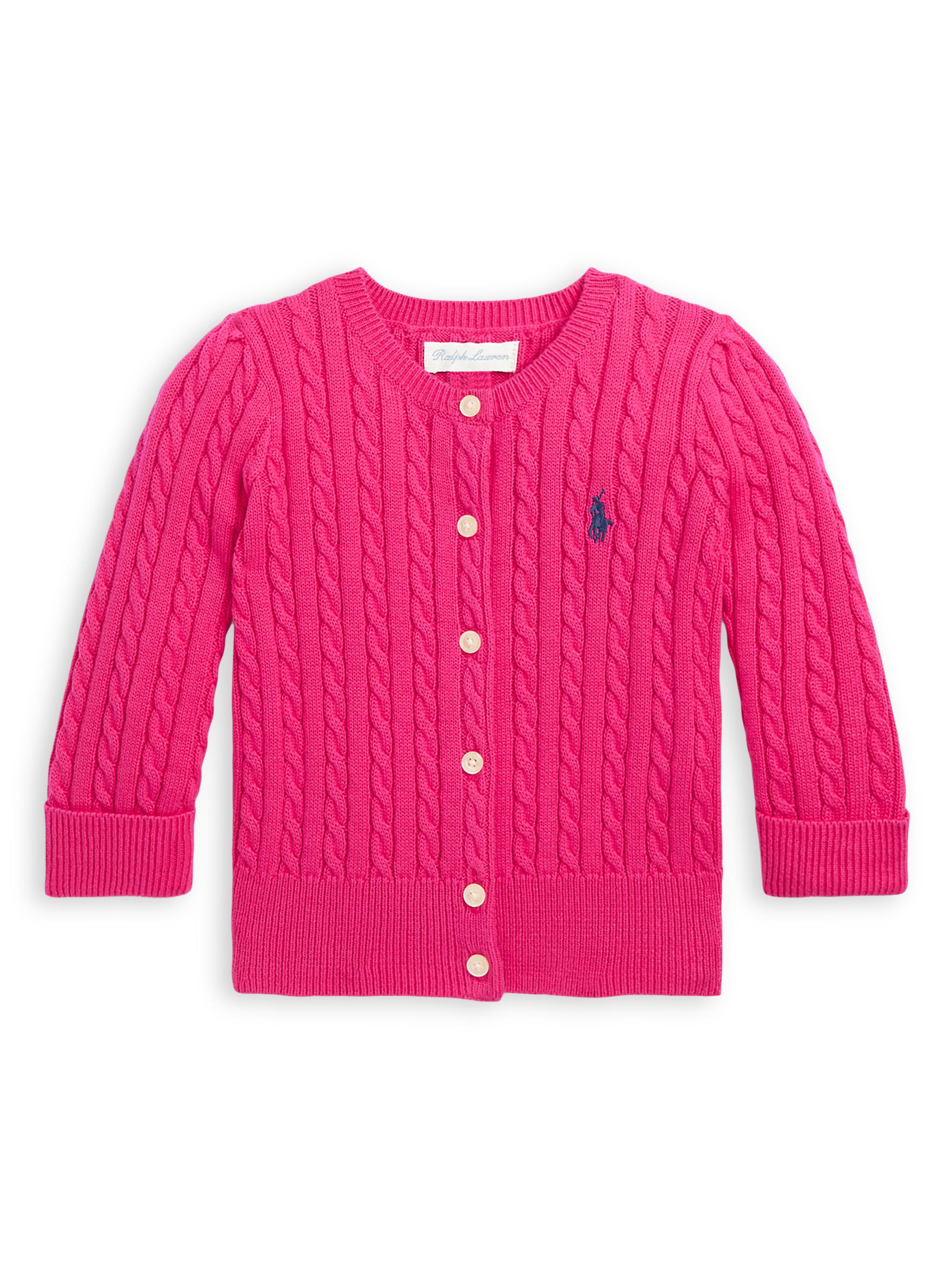 Ralph Lauren Kids cable-knit cotton cardigan - White