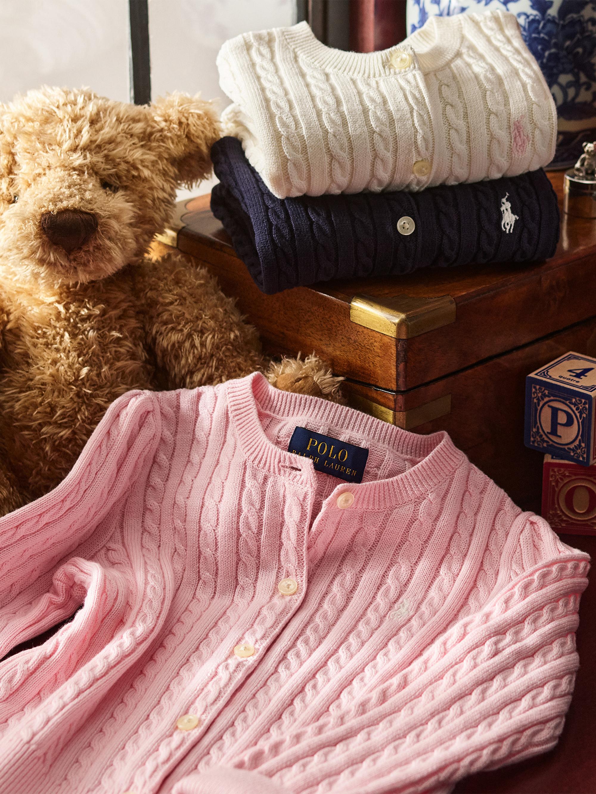 Polo Ralph Lauren Girl's Cable-Knit Cotton Cardigan | Saks