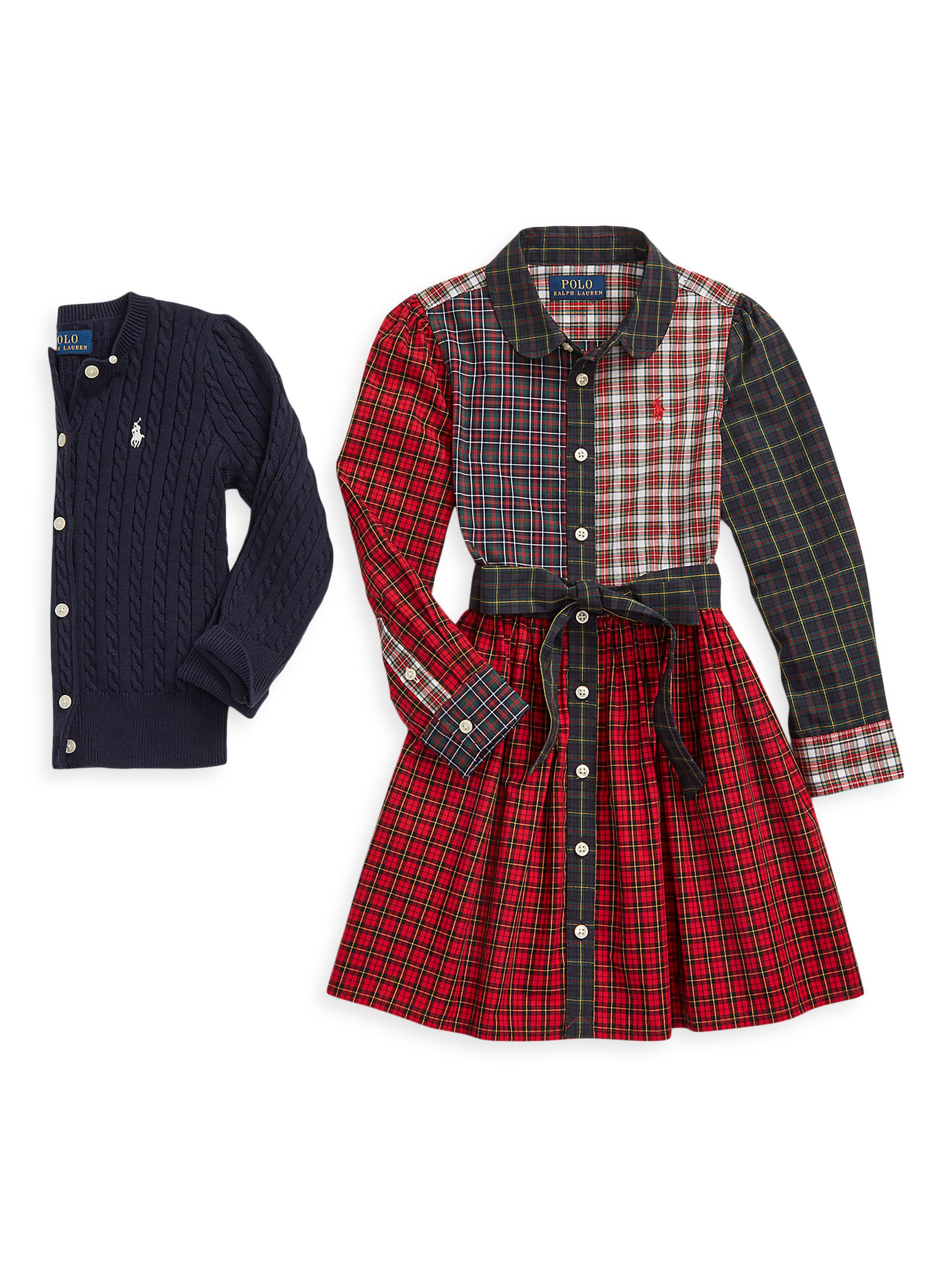 Girl's Cable-Knit Cotton Cardigan