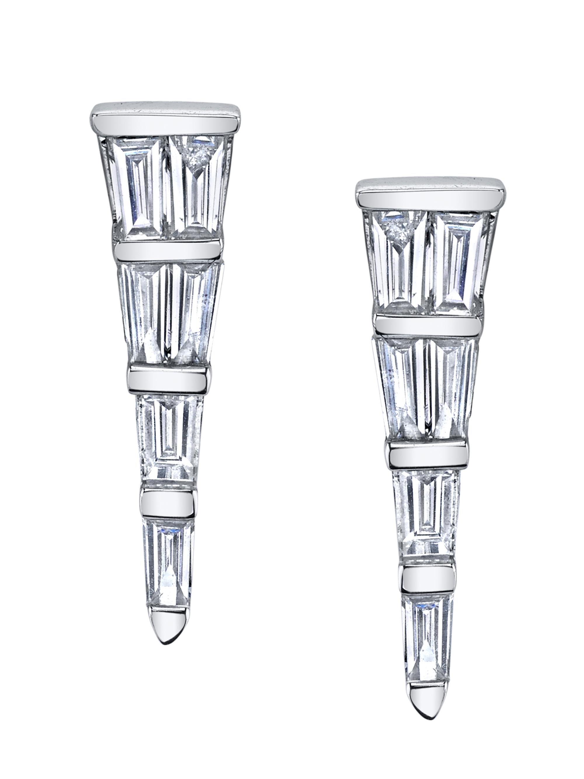 Anita Ko Women's  18K White Gold & 0.56 TCW Diamond Dagger Earrings - White Gold