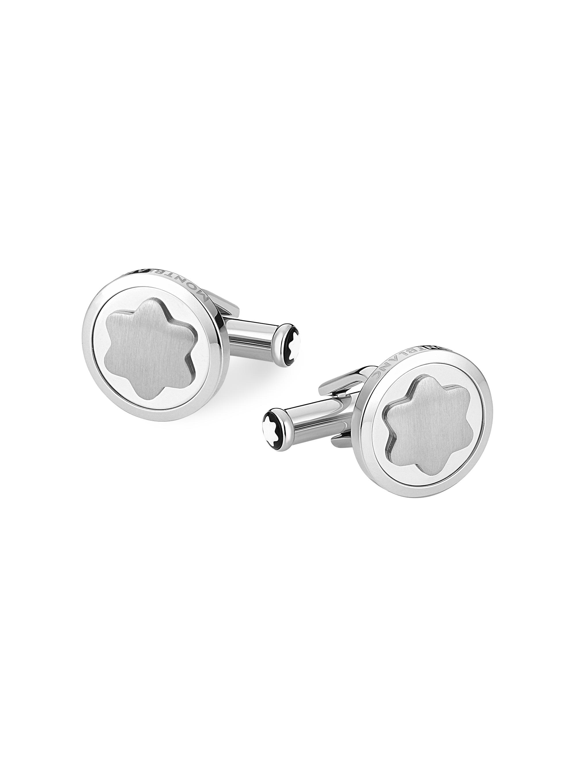 Montblanc Men's  Star Cuff Links - Silver