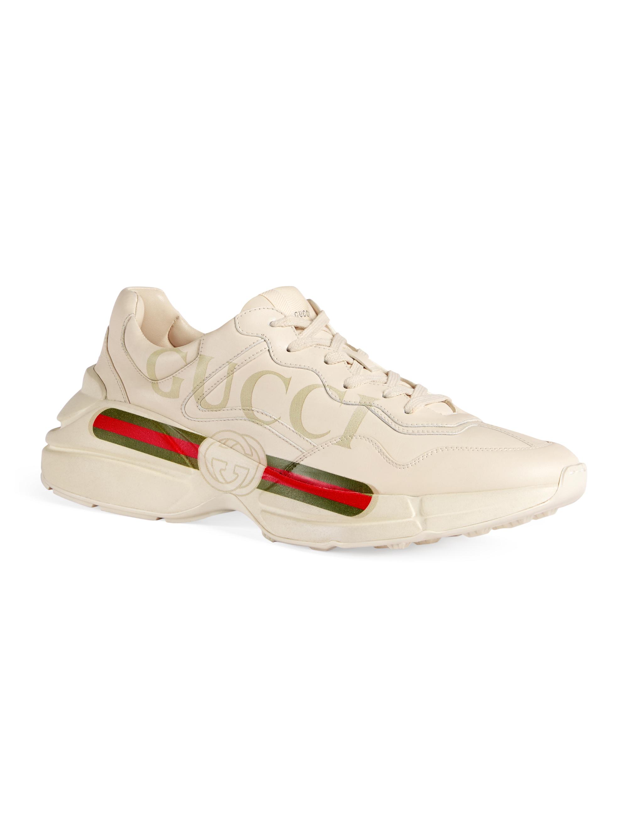 Gucci Gara Logo Leather Sneakers | Saks Fifth Avenue