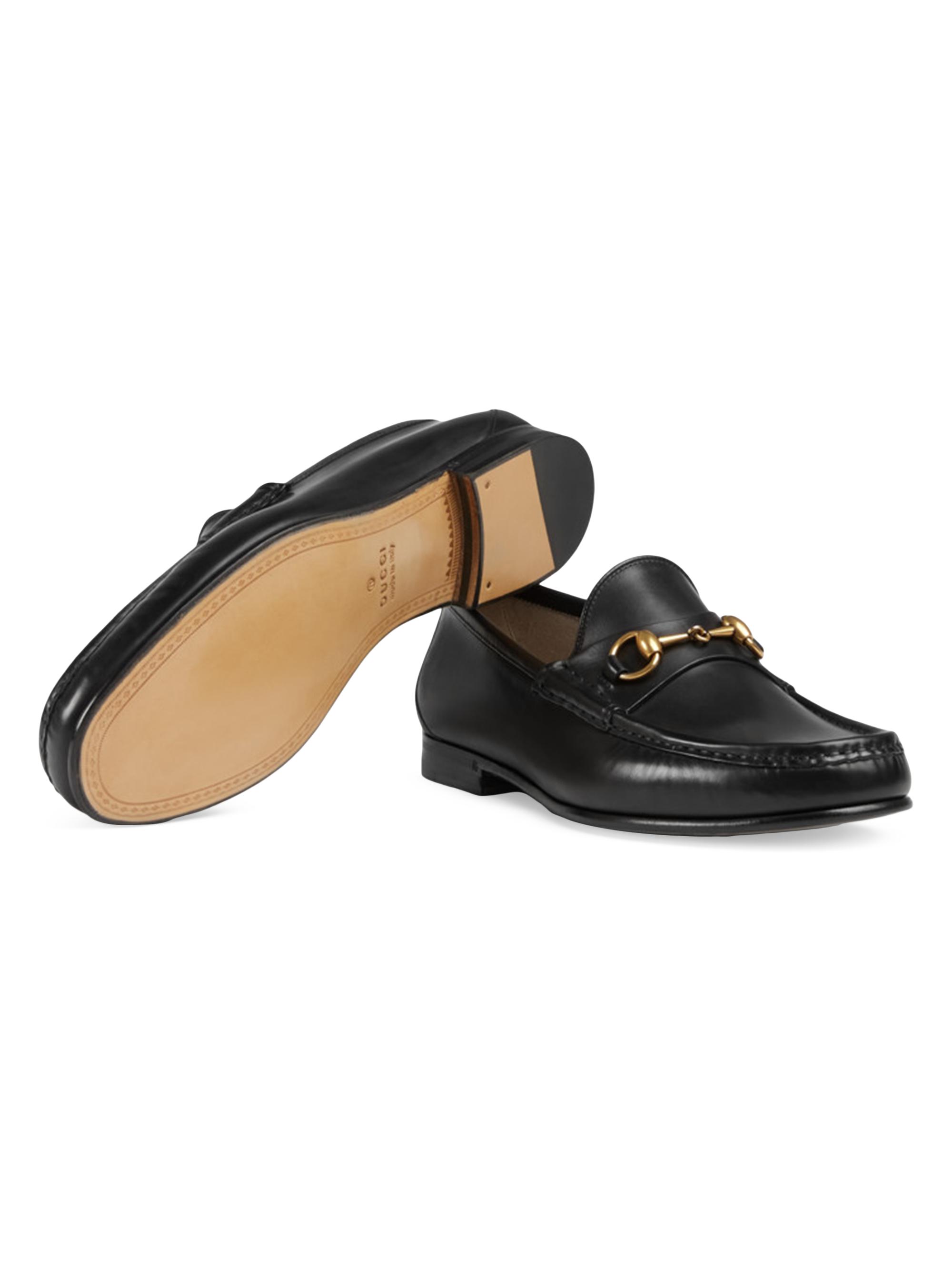 GUCCI 黒 ローファー ゴールド金具 1953 Black Leather 1953